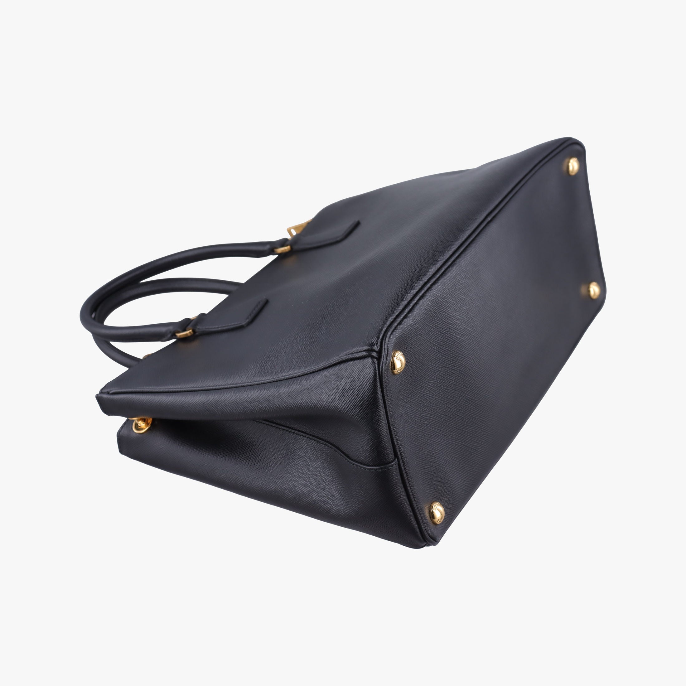 Galleria Black SAFFIANO Leather 1BA274 25ガレリア ブラック サフィアーノレザー 1BA274 25