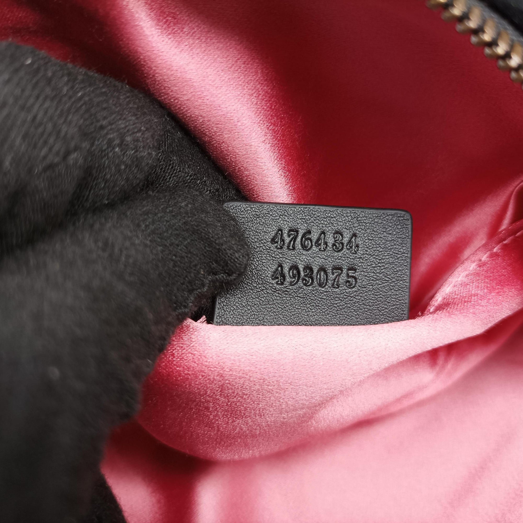 GG Marmont Black velour 476434 D025135970GGマーモント ブラック ベロア 476434 D025135970