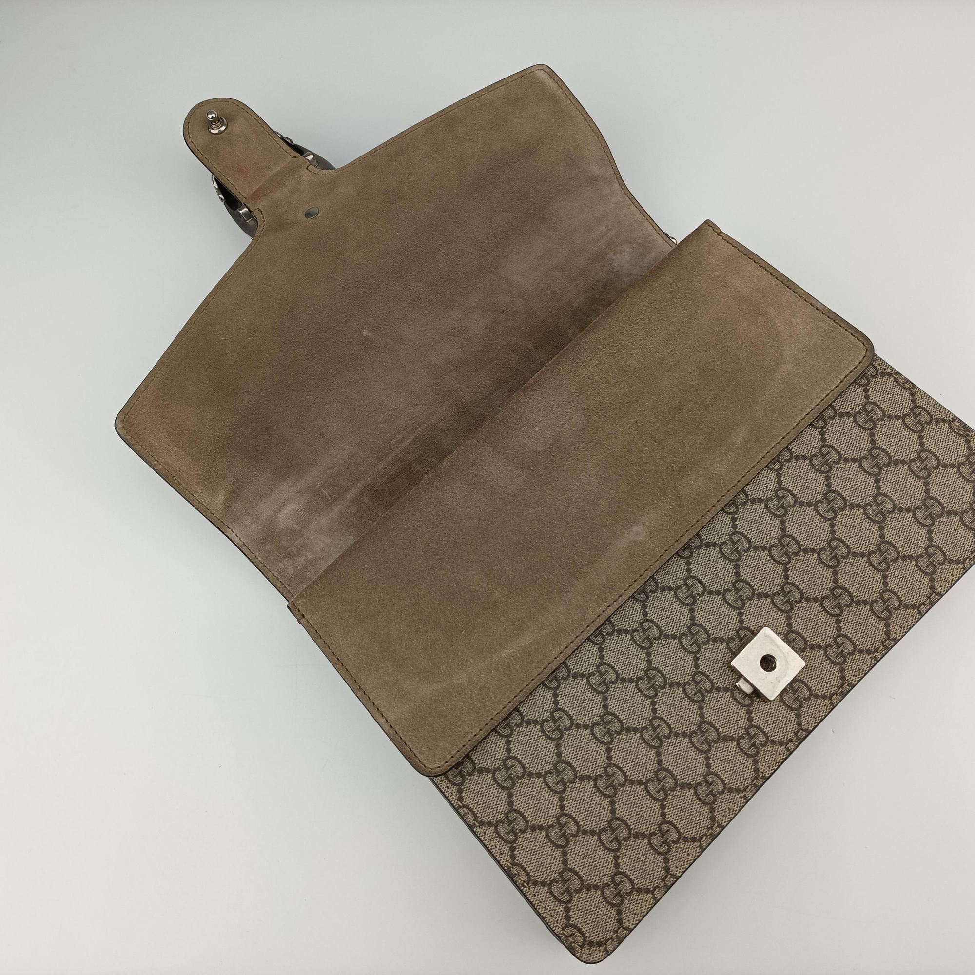 Dionysus Brown PVC coated canvas x Suede 403348 G021824389ディオニュソス ブラウン PVCコーティングキャンバス x スエード 403348 G021824389