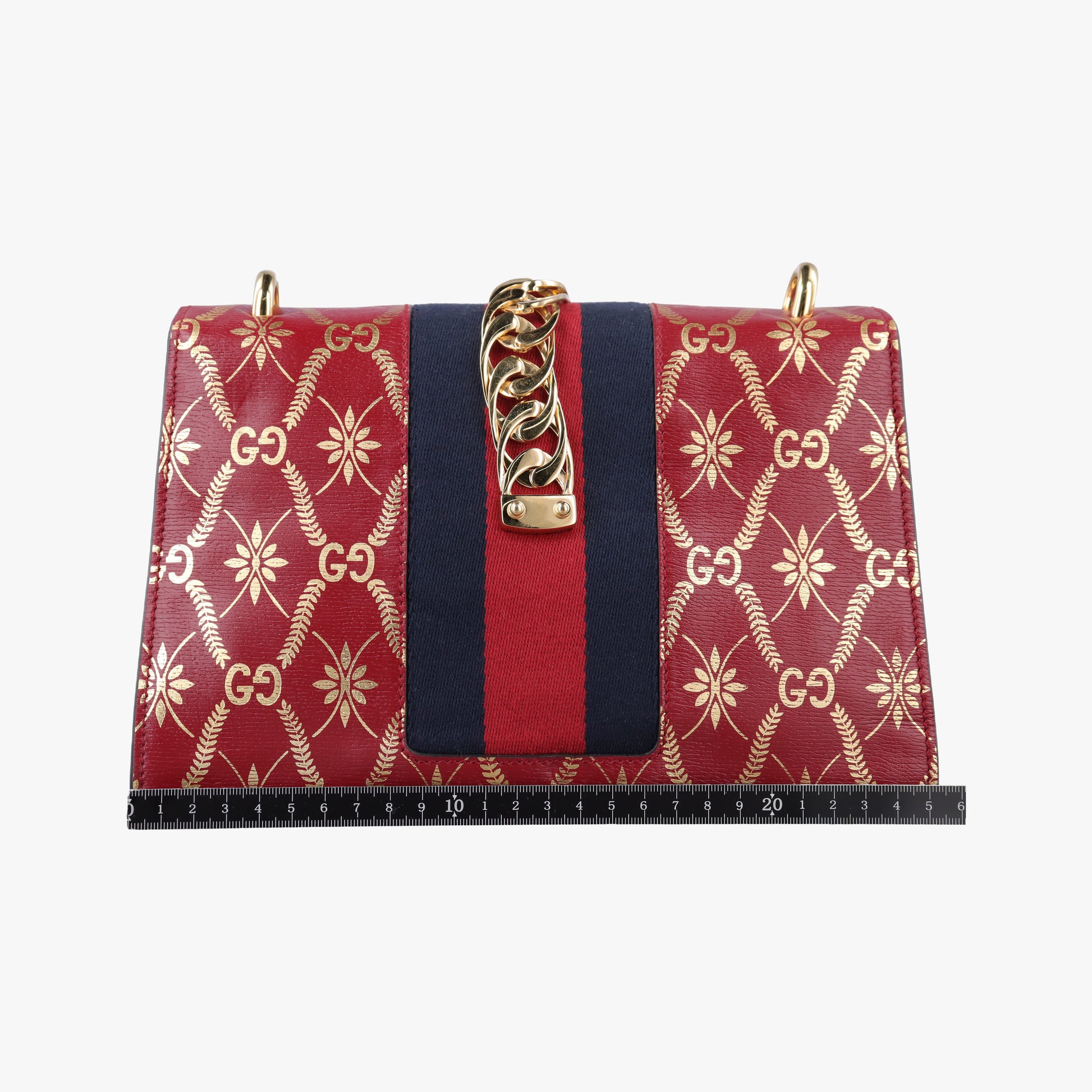 Sylvie red×Multicolour Leather 524405 E031296448シルヴィ レッド×マルチカラー レザー 524405 E031296448