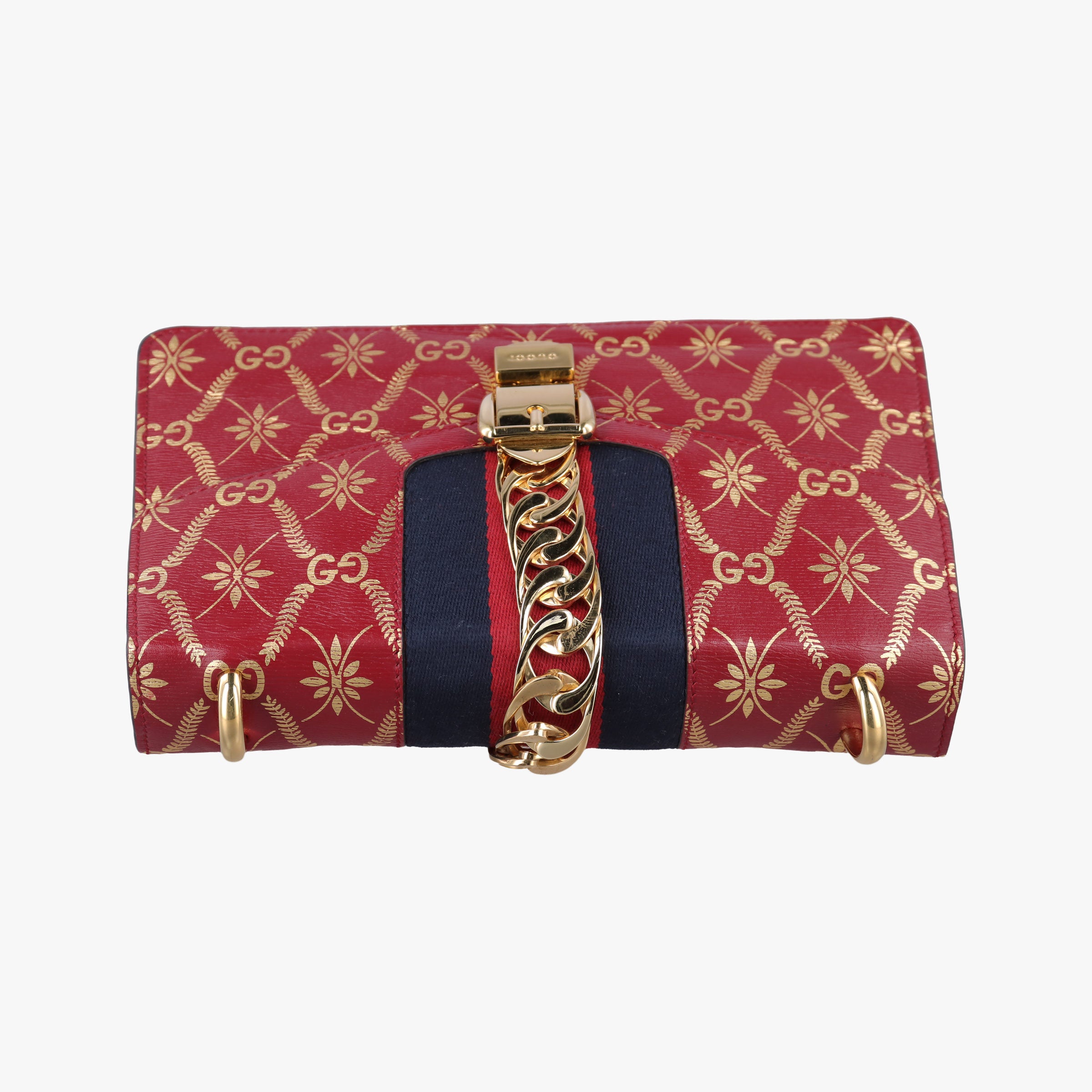 Sylvie red×Multicolour Leather 524405 E031296448シルヴィ レッド×マルチカラー レザー 524405 E031296448