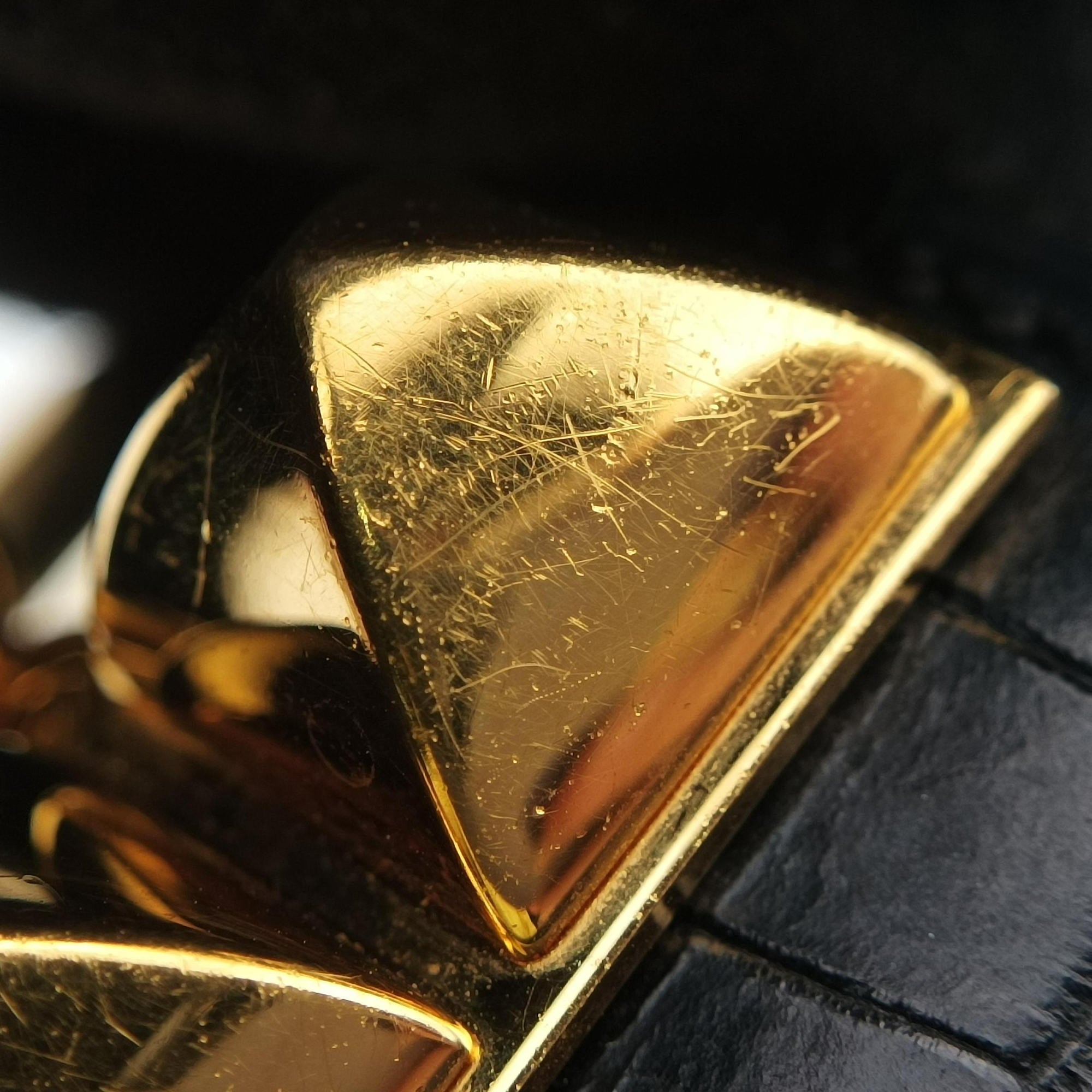 Collier de Chien Black×Golden Leather × GP S T ID 005 CFコリエ ド シアン ブラック×ゴールド レザー×GP S T ID 005 CF