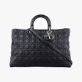 Lady Dior Black lambskin 26-MA-0120レディディオール ブラック ラムスキン 26-MA-0120