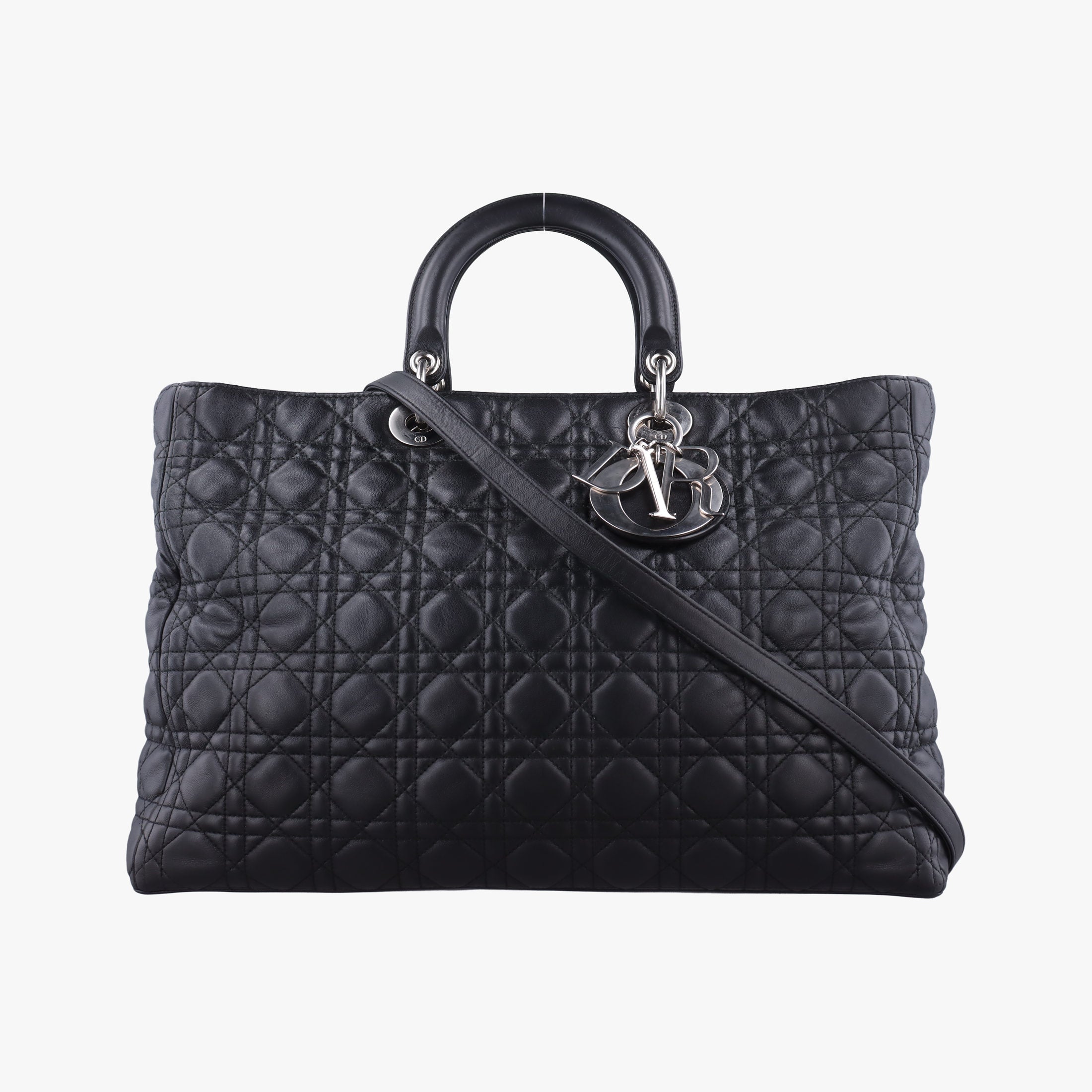 Lady Dior Black lambskin 26-MA-0120レディディオール ブラック ラムスキン 26-MA-0120