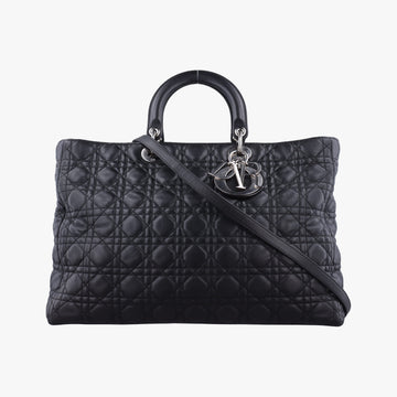 Lady Dior Black lambskin 26-MA-0120レディディオール ブラック ラムスキン 26-MA-0120