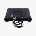 Lady Dior Black lambskin 26-MA-0120レディディオール ブラック ラムスキン 26-MA-0120