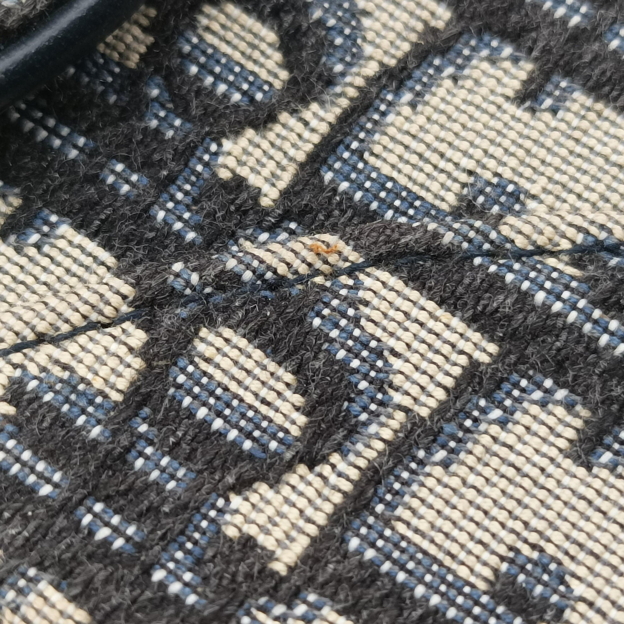 Saddle Navy Jacquard 05-RU-0169サドル ブルーブラック ジャガード 05-RU-0169