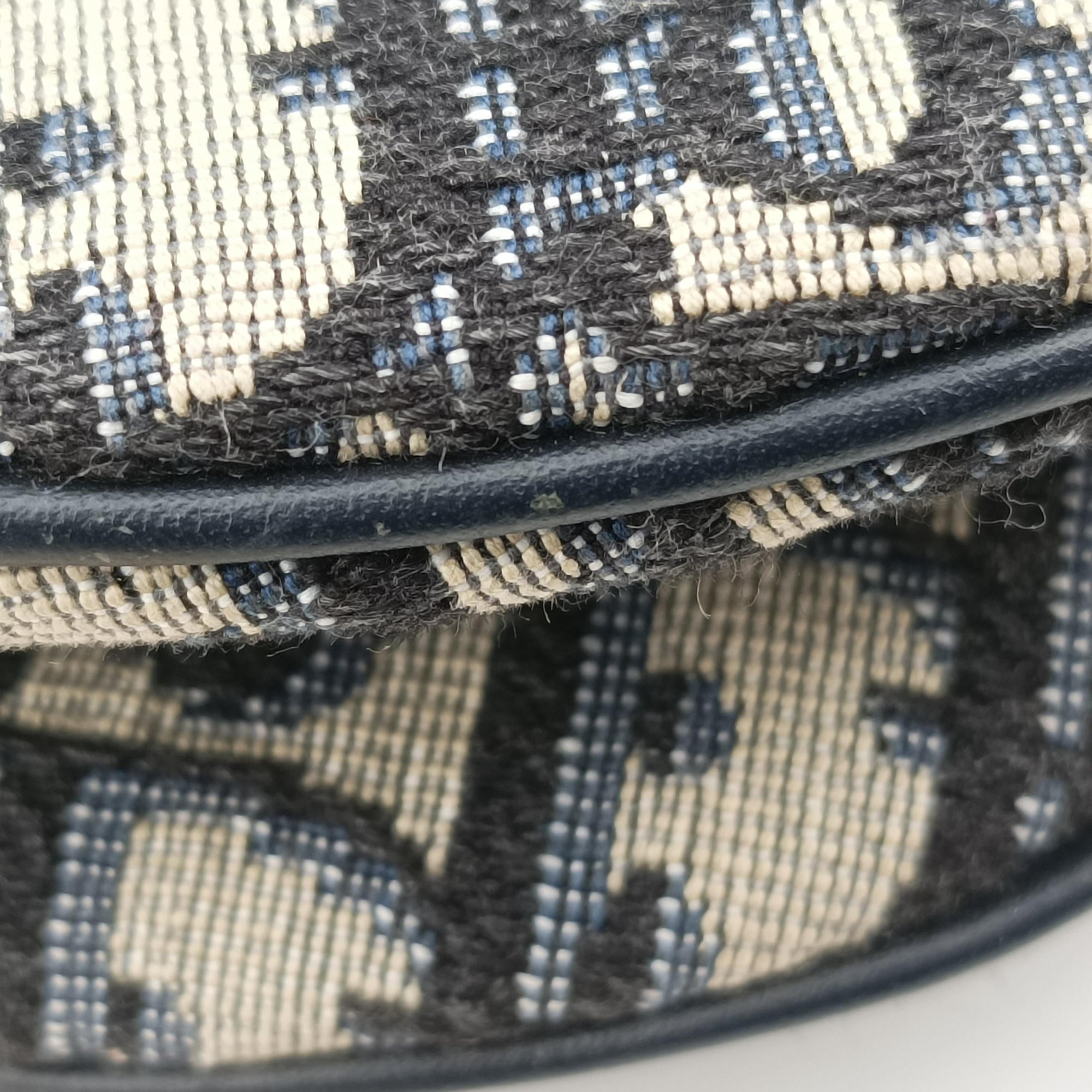 Saddle Navy Jacquard 05-RU-0169サドル ブルーブラック ジャガード 05-RU-0169