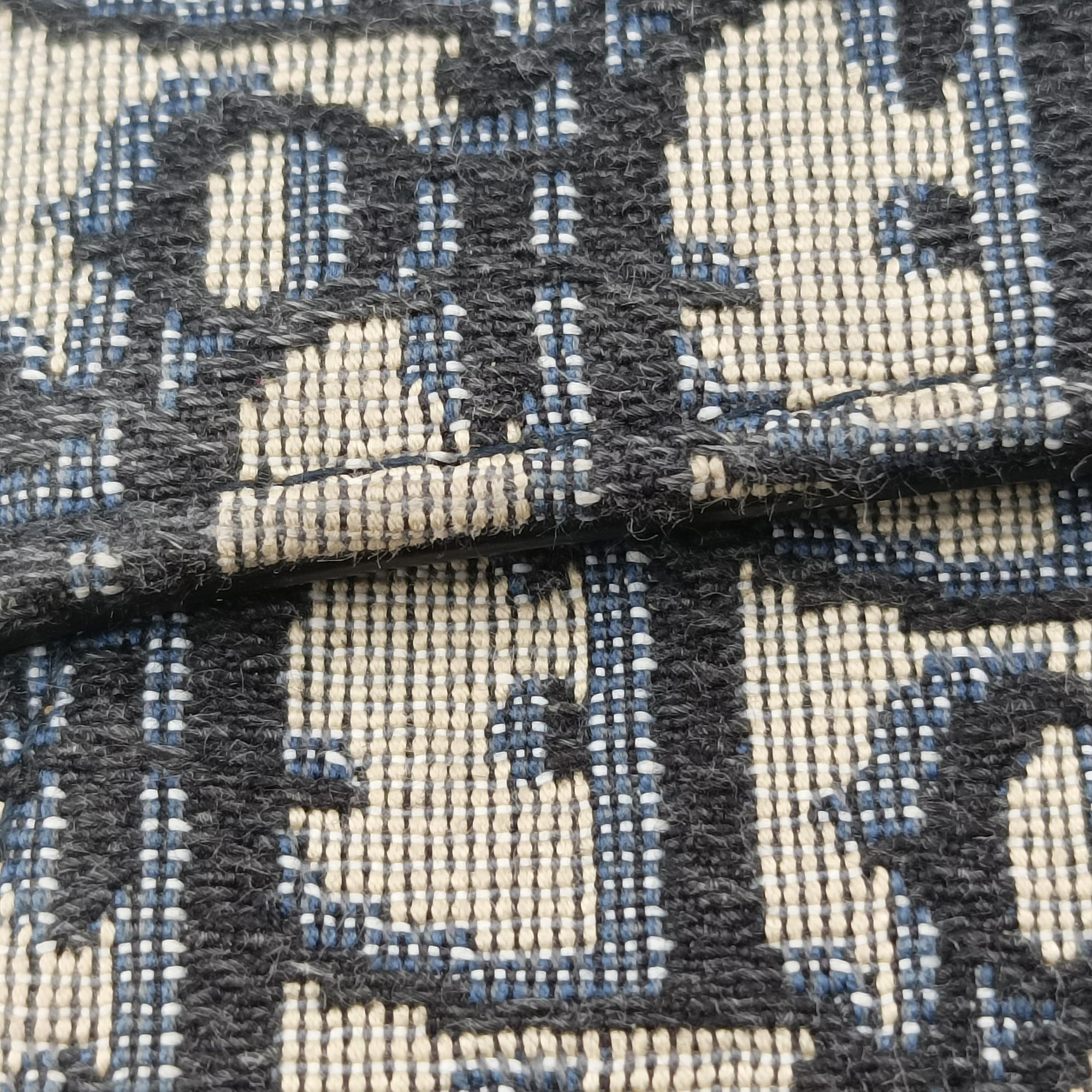 Saddle Navy Jacquard 05-RU-0169サドル ブルーブラック ジャガード 05-RU-0169