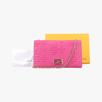 Embossed Logo Rose Leather 8M0219 2401-8M0219-YMY-089エンボス ロゴ ローズ レッド レザー 8M0219 2401-8M0219-YMY-089