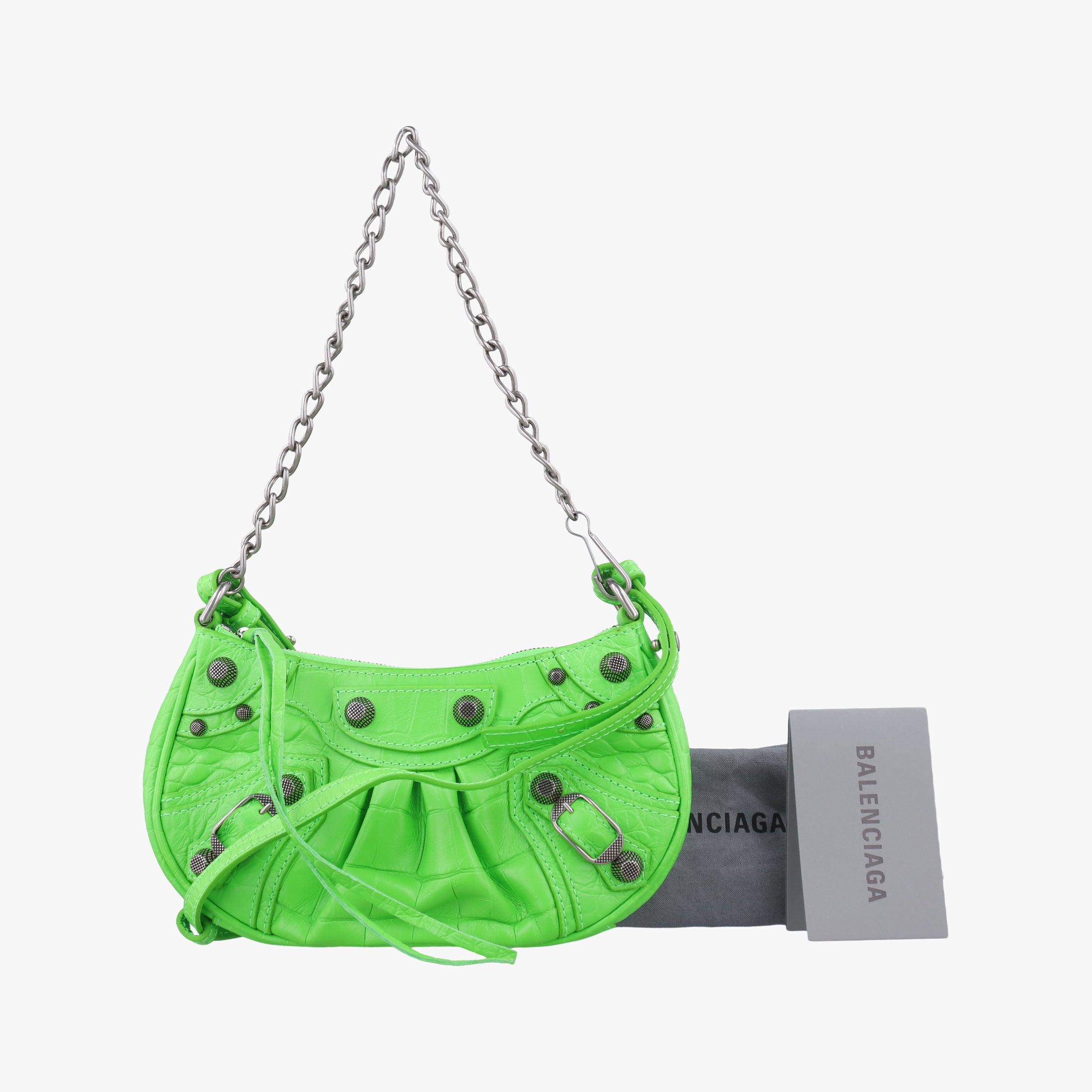Le Cagole Green lambskin 695814.3817.Q.000959ルカゴール グリーン ラムスキン 695814.3817.Q.000959