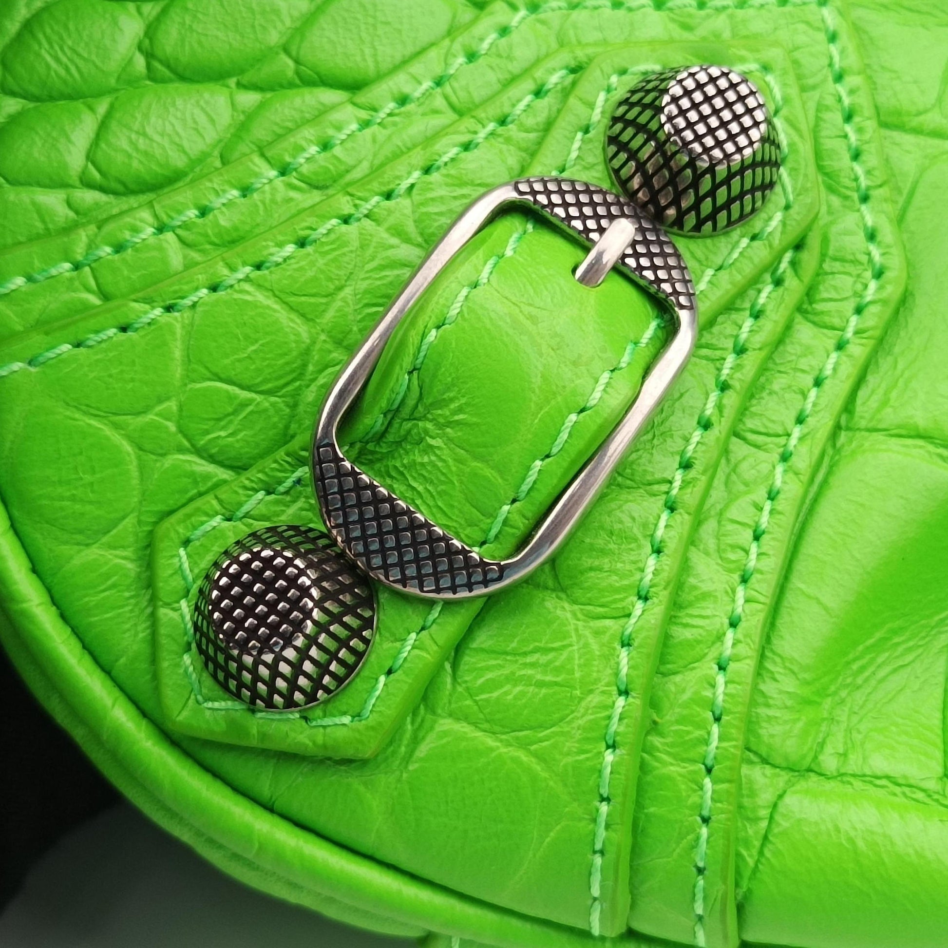 Le Cagole Green lambskin 695814.3817.Q.000959ルカゴール グリーン ラムスキン 695814.3817.Q.000959