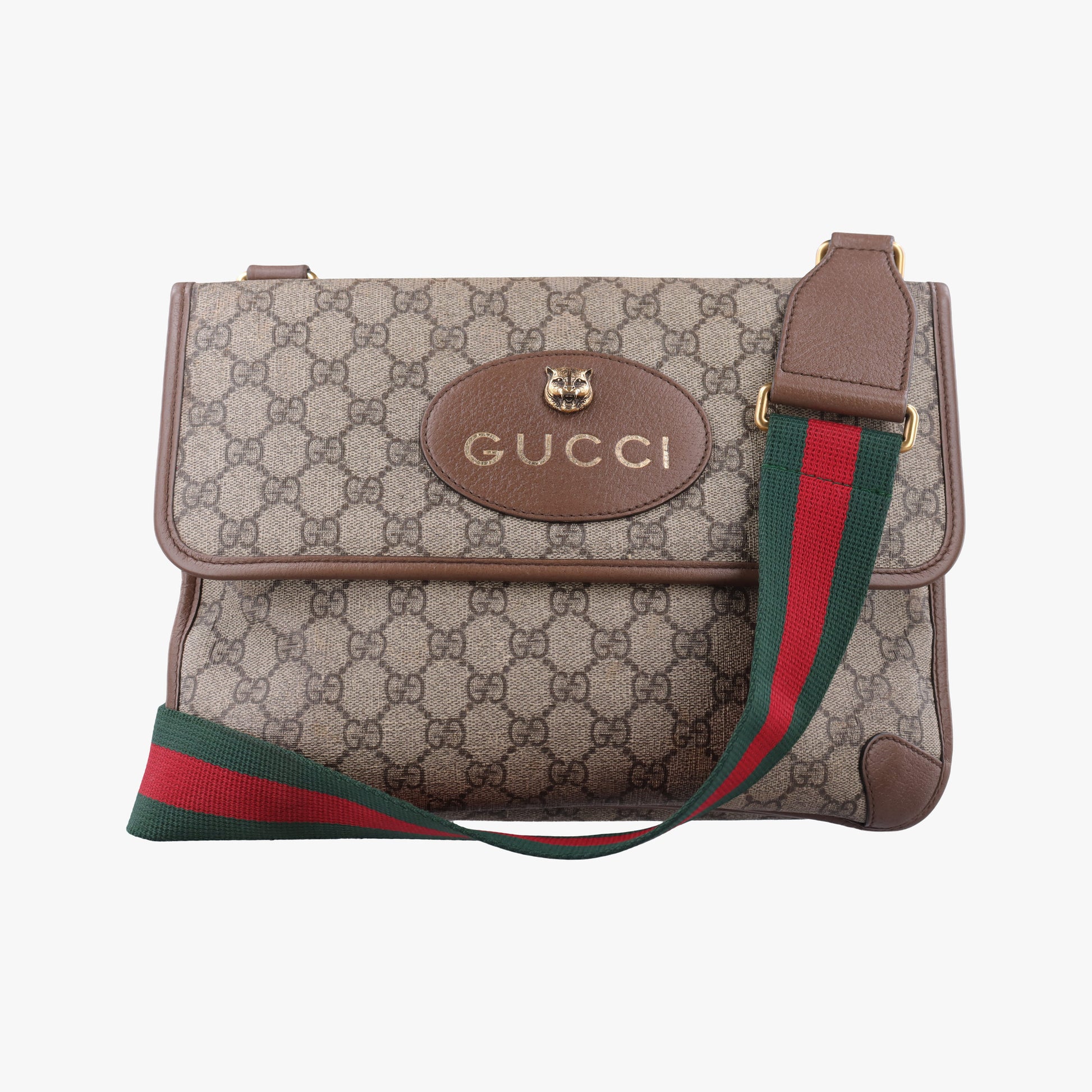 NEO VINTAGE GG Supreme Beige×red×green PVC coated canvas 495654 G027450940ネオ ヴィンテージ GGスプリーム ベージュ×レッド×グリーン PVCコーティングキャンバス 495654 G027450940