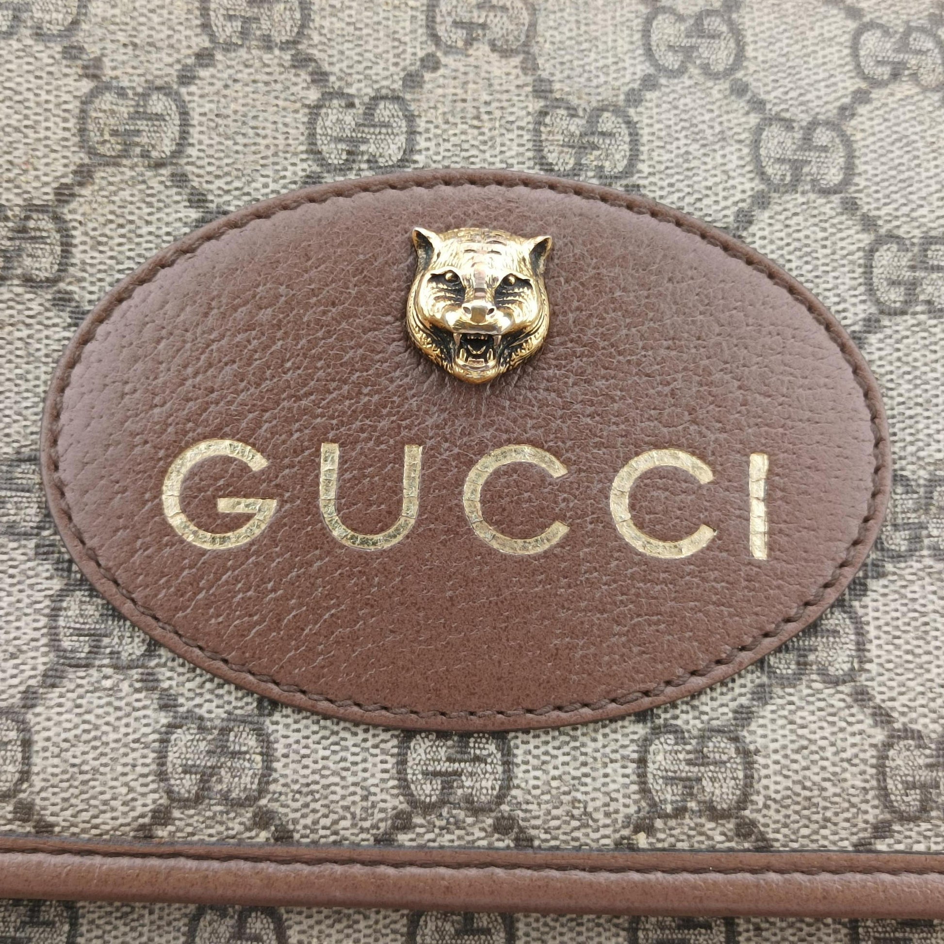 NEO VINTAGE GG Supreme Beige×red×green PVC coated canvas 495654 G027450940ネオ ヴィンテージ GGスプリーム ベージュ×レッド×グリーン PVCコーティングキャンバス 495654 G027450940