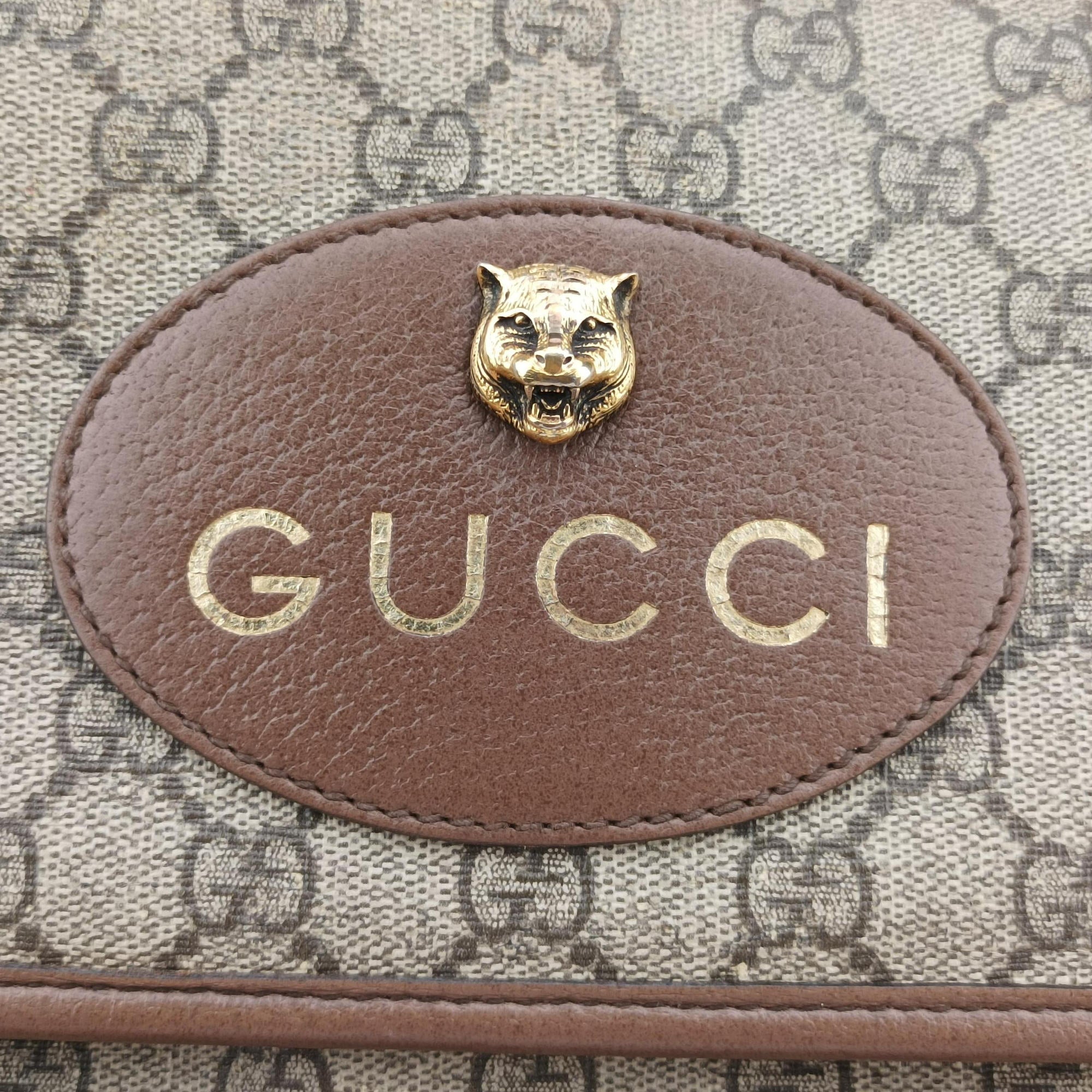 NEO VINTAGE GG Supreme Beige×red×green PVC coated canvas 495654 G027450940ネオ ヴィンテージ GGスプリーム ベージュ×レッド×グリーン PVCコーティングキャンバス 495654 G027450940
