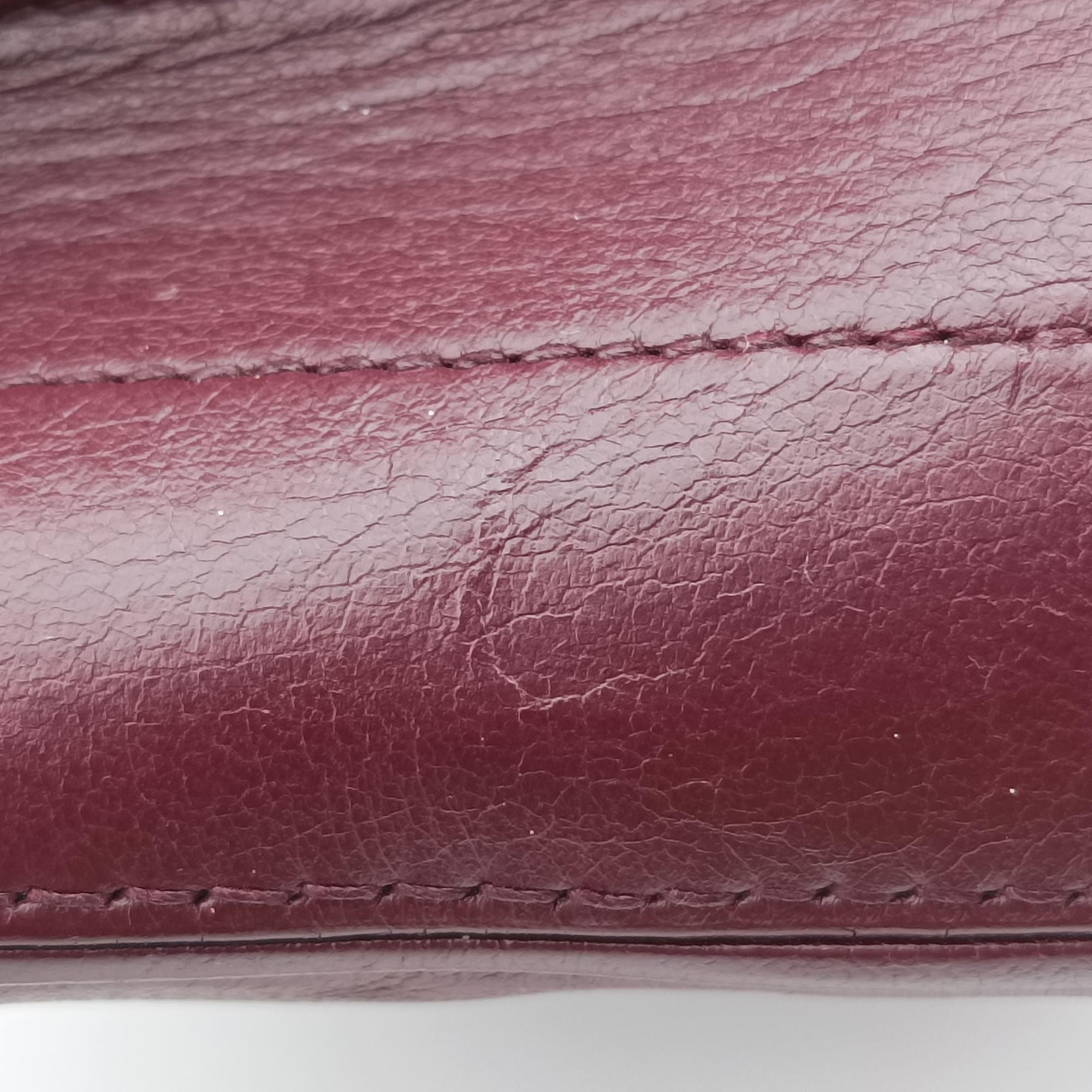 VICKY Burgundy Leather 532612 PLB532612.0618ヴィッキー ワインレッド レザー 532612 PLB532612.0618