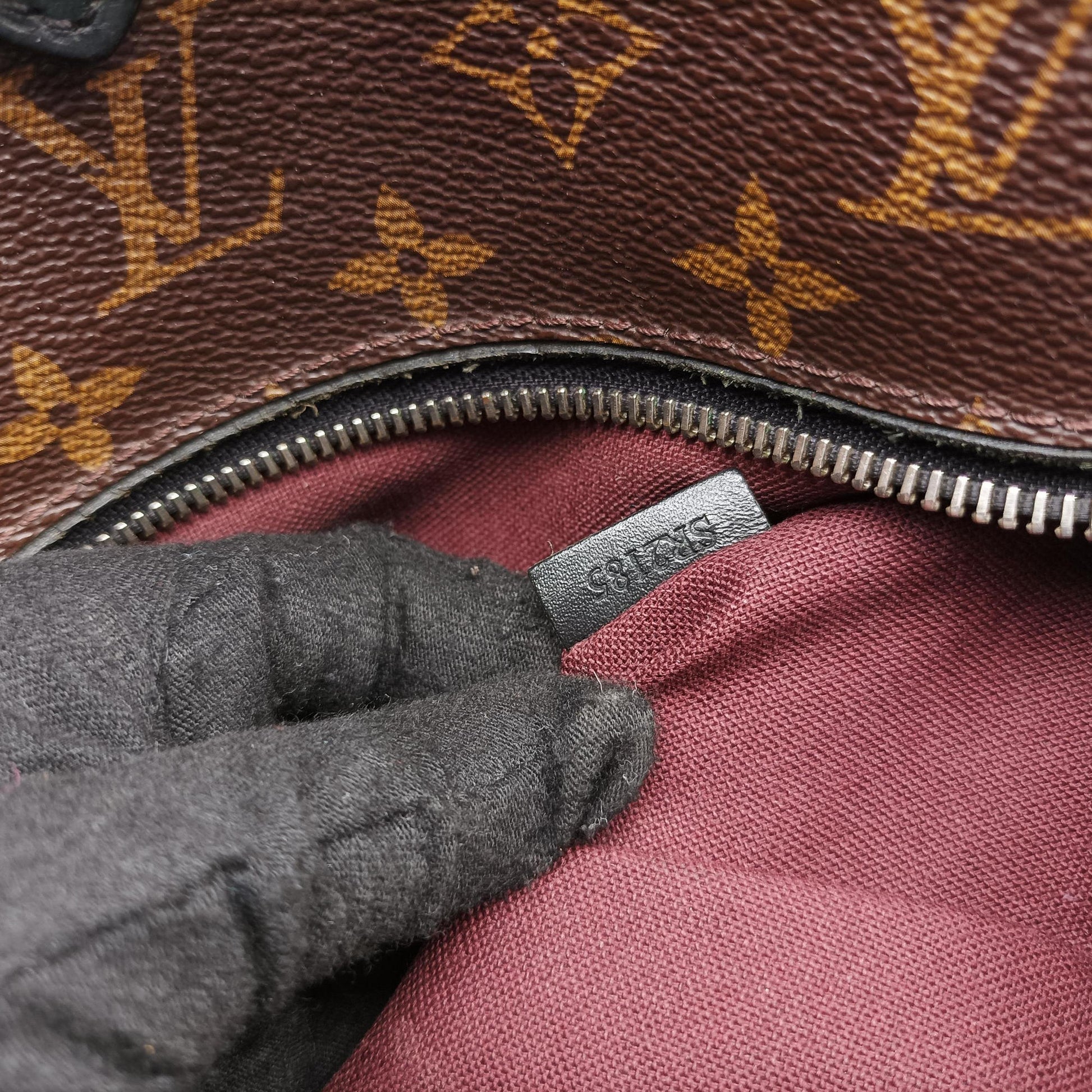 PALK Brown×black Monogram MACASSAR×calf leather M40637 SR2185パルク モノグラム/ブラウン×ブラック モノグラム マカサー×カーフレザー M40637 SR2185