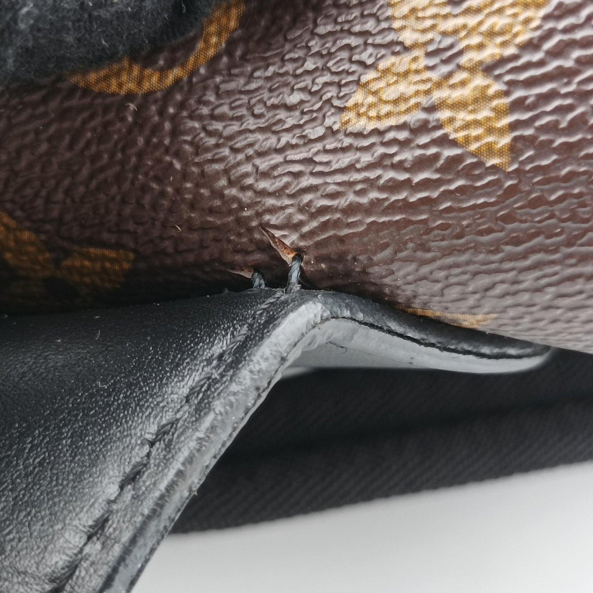 PALK Brown×black Monogram MACASSAR×calf leather M40637 SR2185パルク モノグラム/ブラウン×ブラック モノグラム マカサー×カーフレザー M40637 SR2185