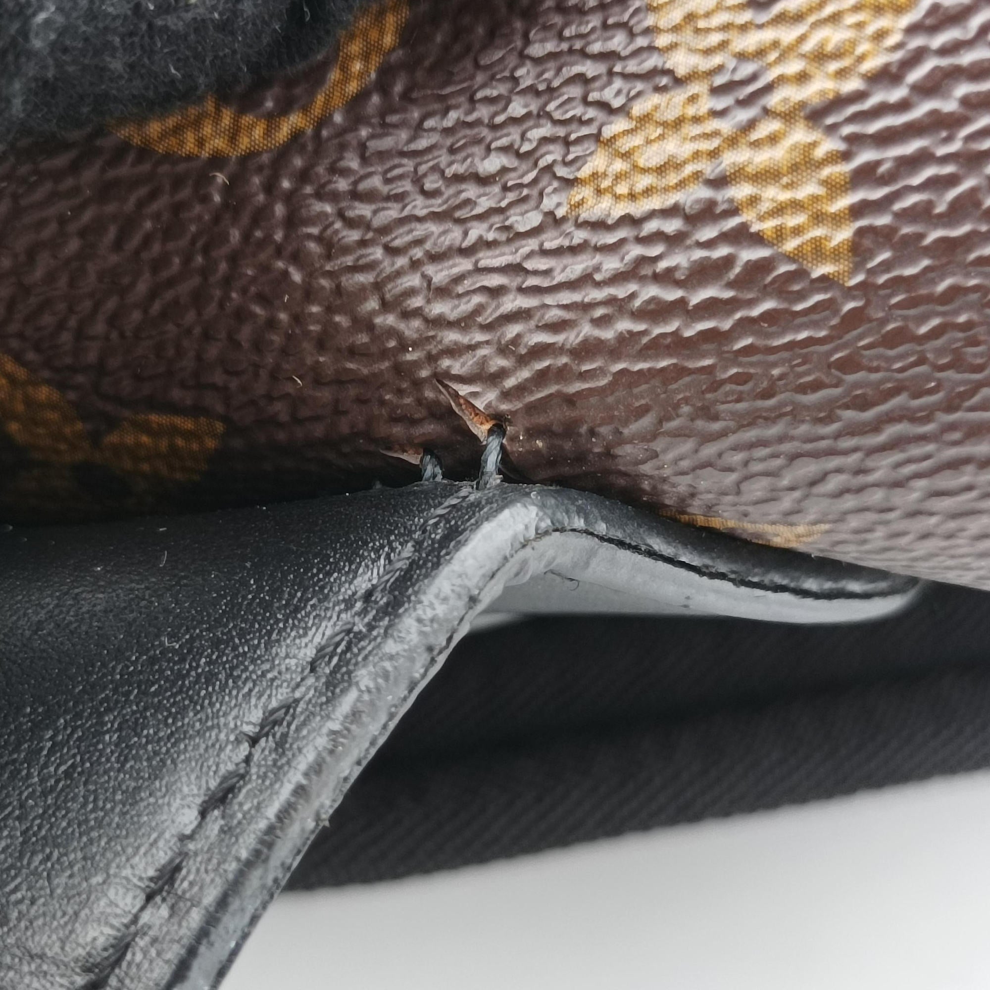 PALK Brown×black Monogram MACASSAR×calf leather M40637 SR2185パルク モノグラム/ブラウン×ブラック モノグラム マカサー×カーフレザー M40637 SR2185