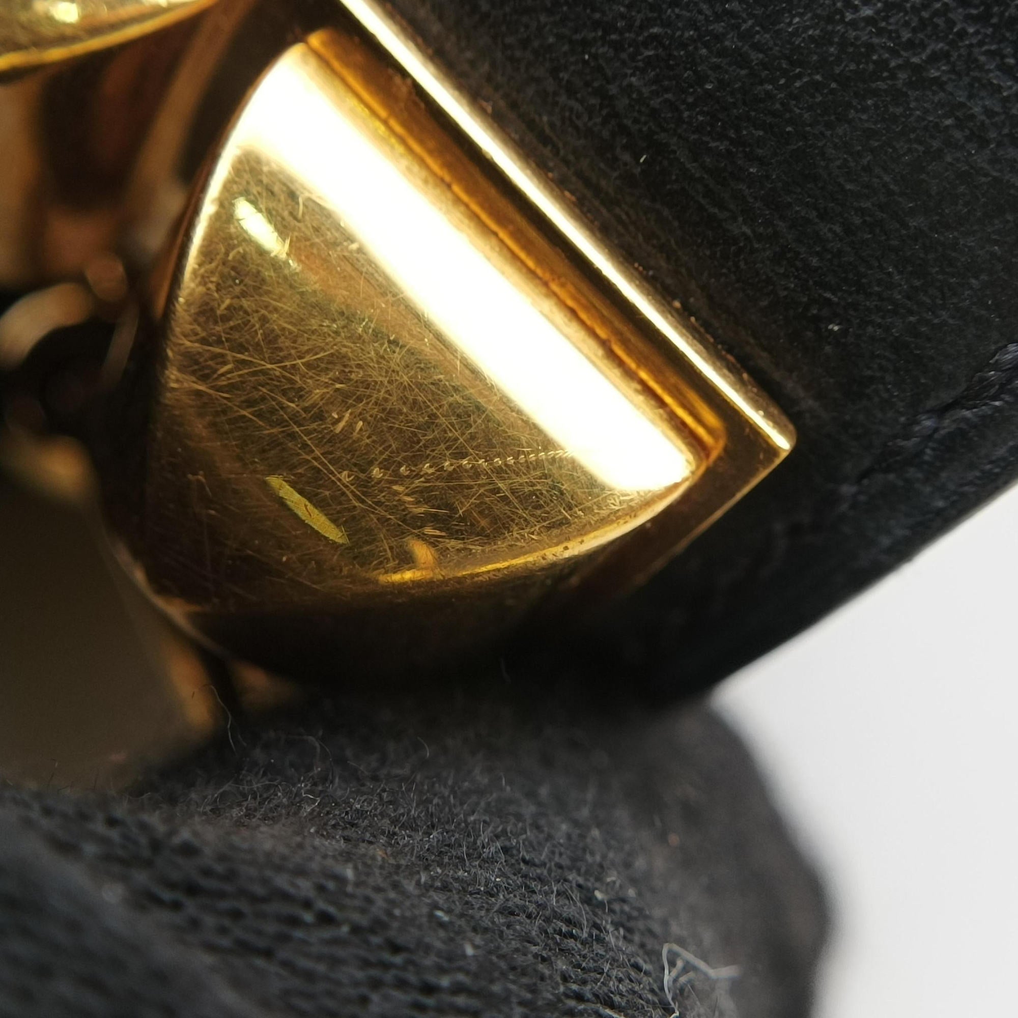Collier de Chien Black×Golden Leather × GP S SI▢Qコリエ ド シアン ブラック×ゴールド レザー×GP S SI▢Q