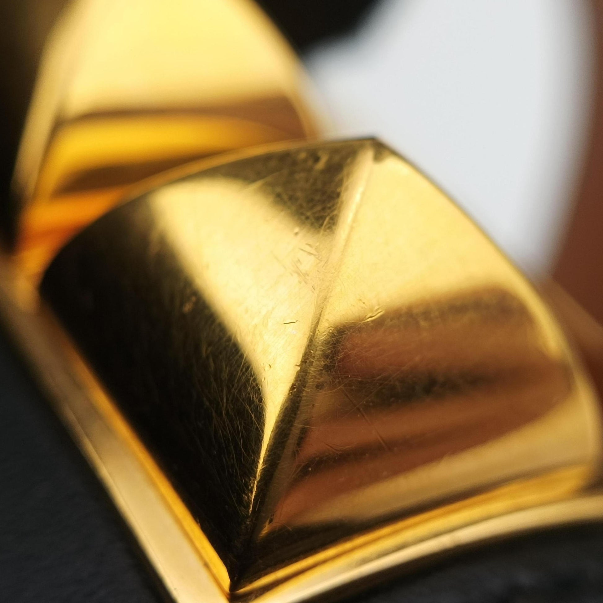 Collier de Chien Black×Golden Leather × GP S SI▢Qコリエ ド シアン ブラック×ゴールド レザー×GP S SI▢Q