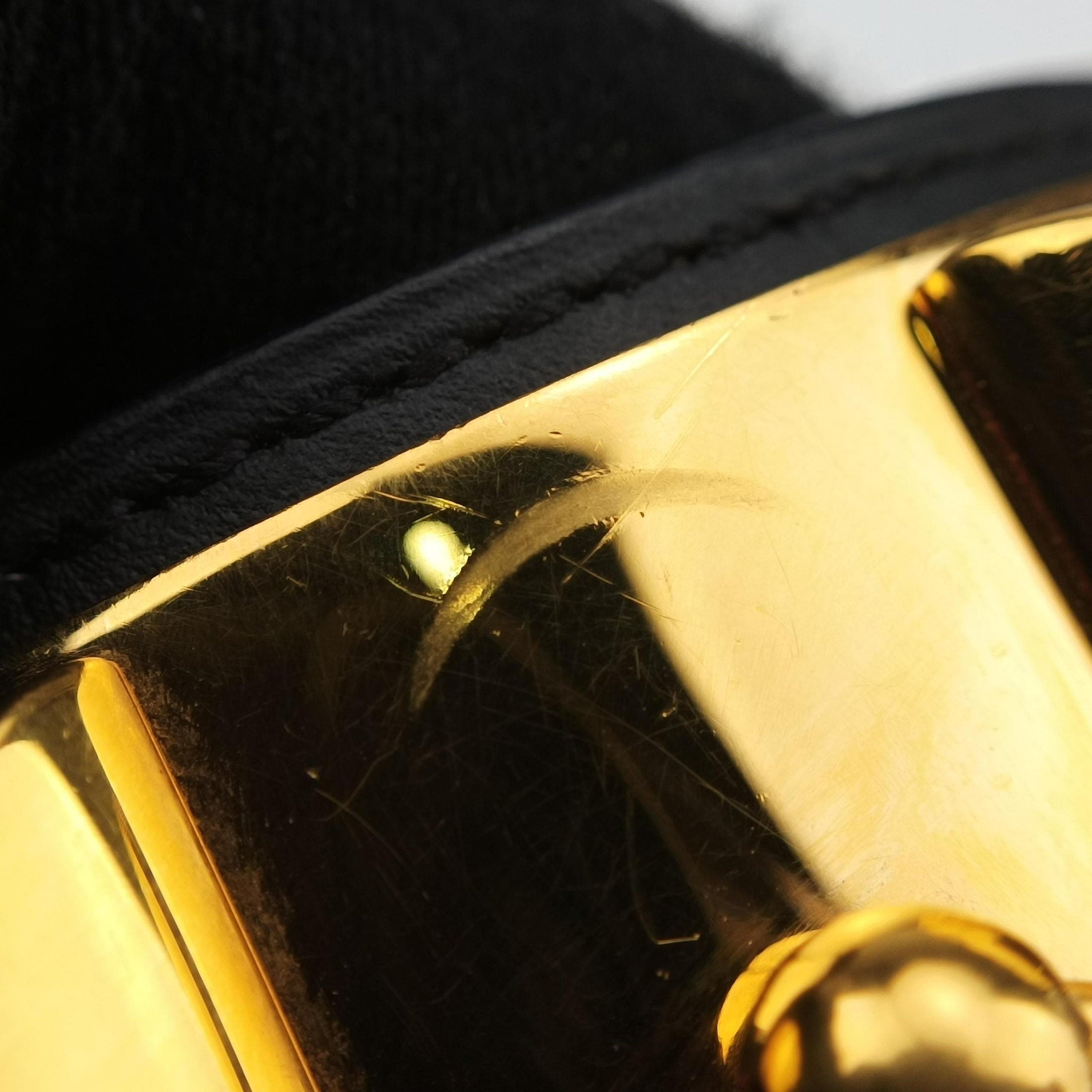 Collier de Chien Black×Golden Leather × GP S SI▢Qコリエ ド シアン ブラック×ゴールド レザー×GP S SI▢Q