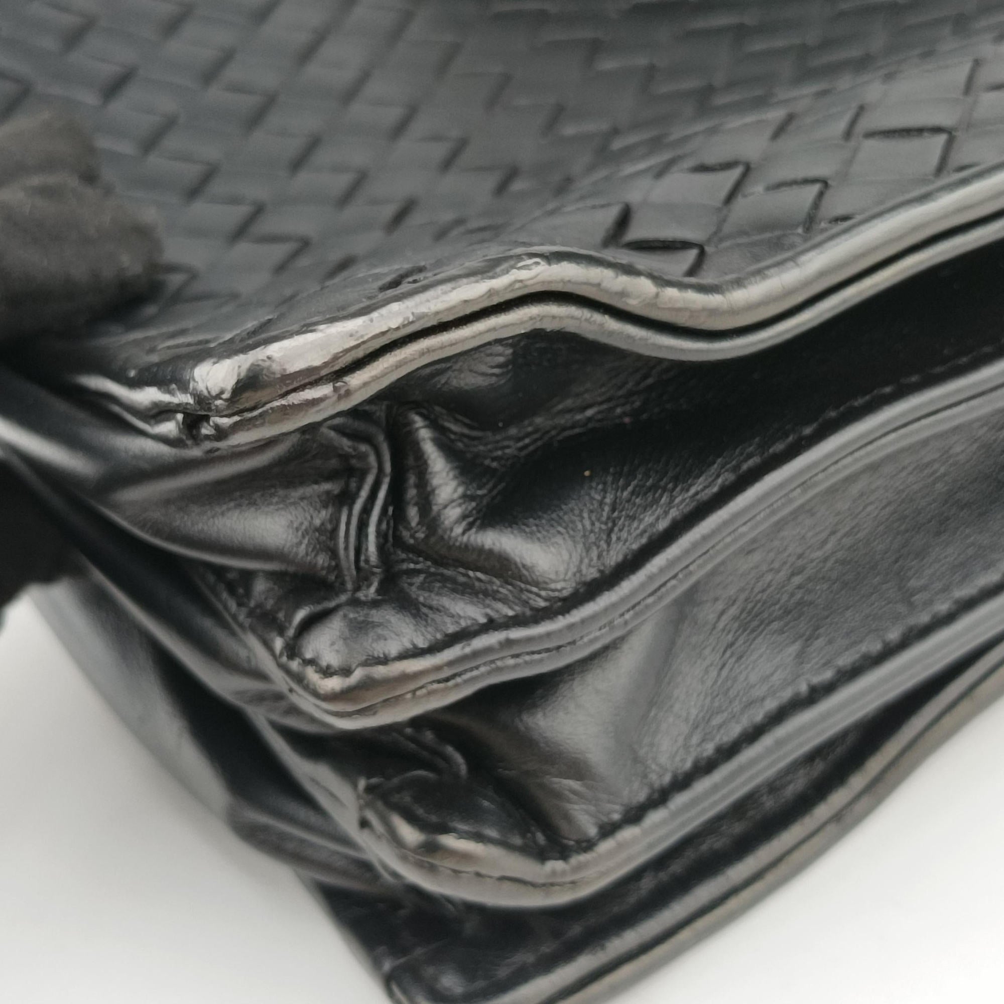 Intrecciato Black lambskin B03022448Uイントレチャート ブラック ラムスキン B03022448U