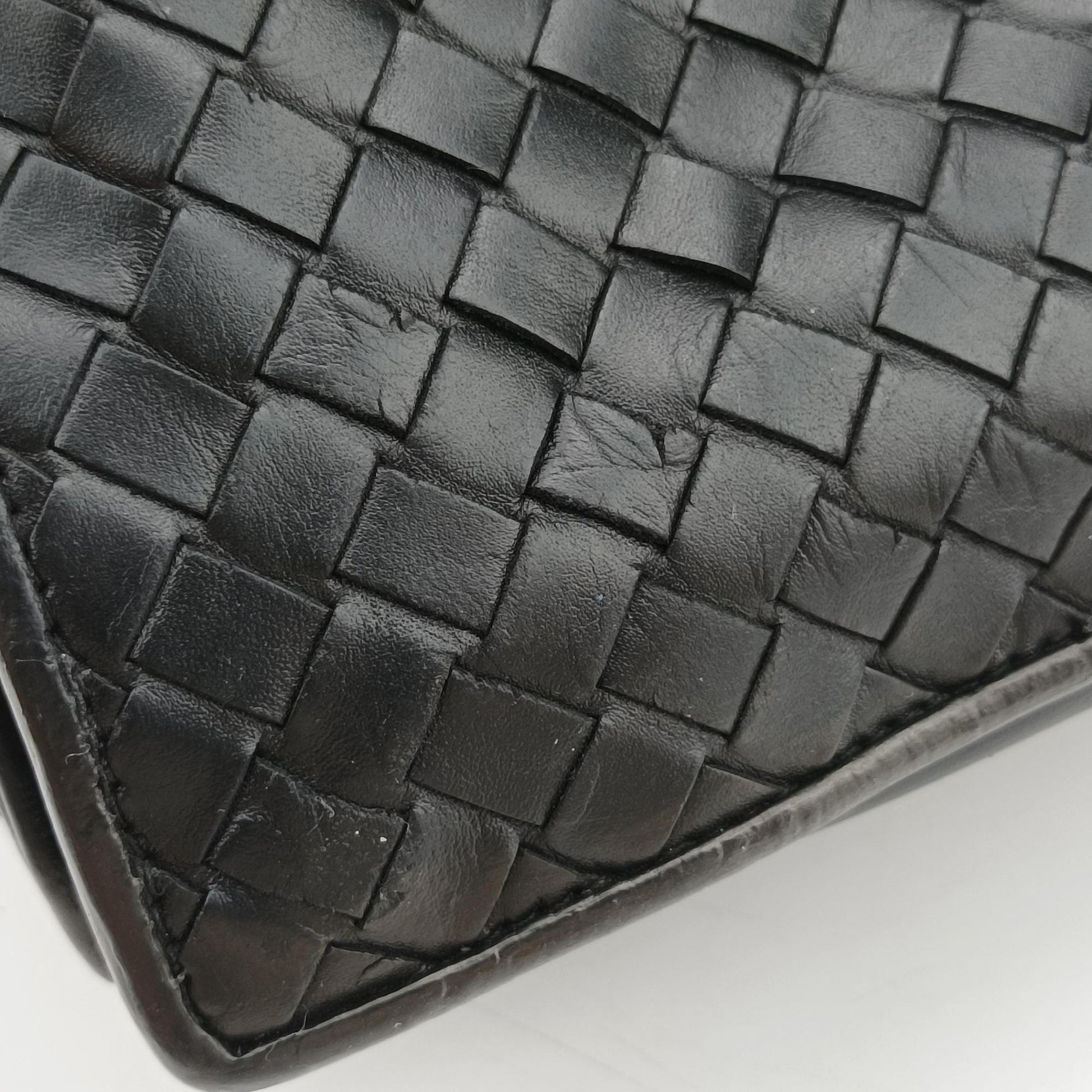 Intrecciato Black lambskin B03022448Uイントレチャート ブラック ラムスキン B03022448U