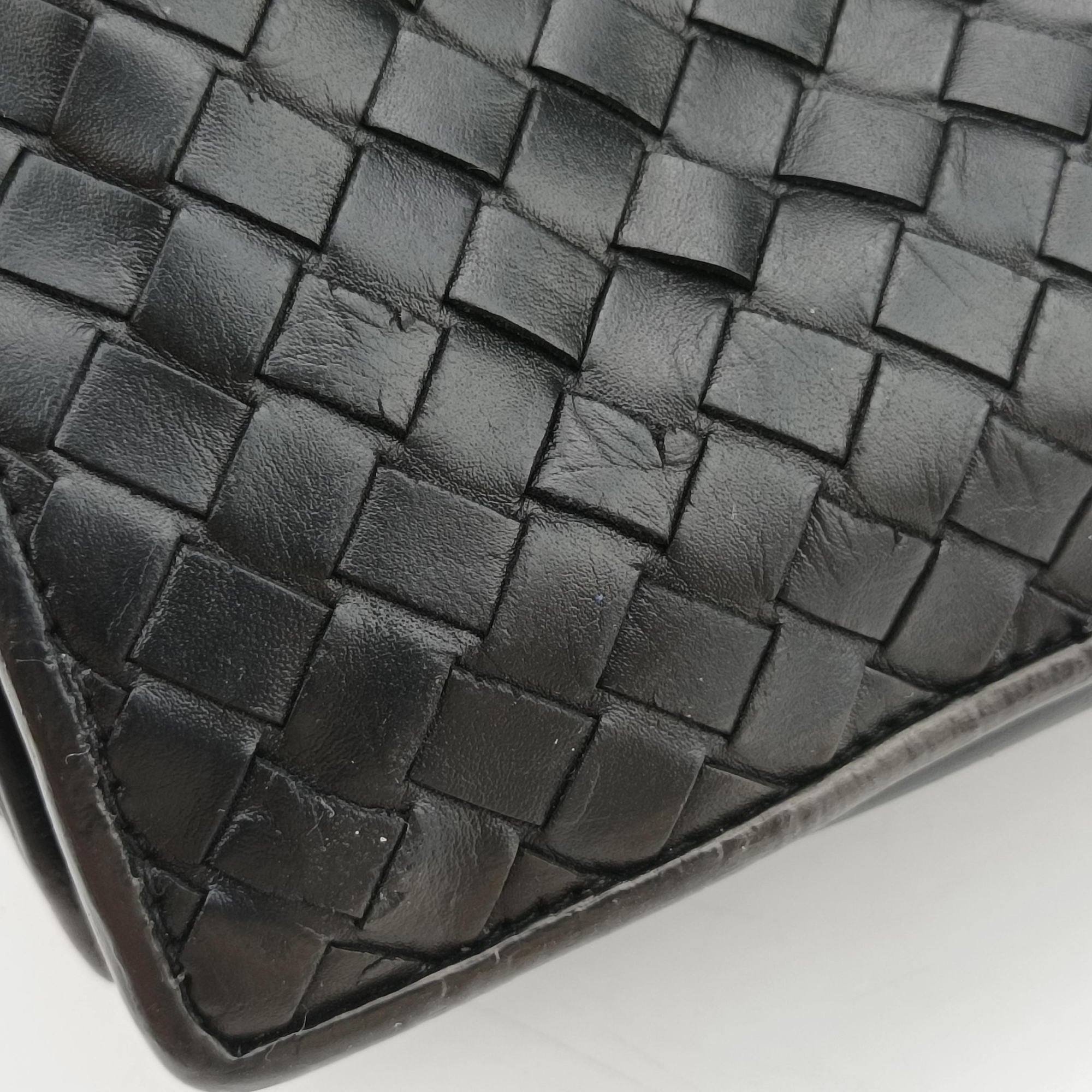 Intrecciato Black lambskin B03022448Uイントレチャート ブラック ラムスキン B03022448U