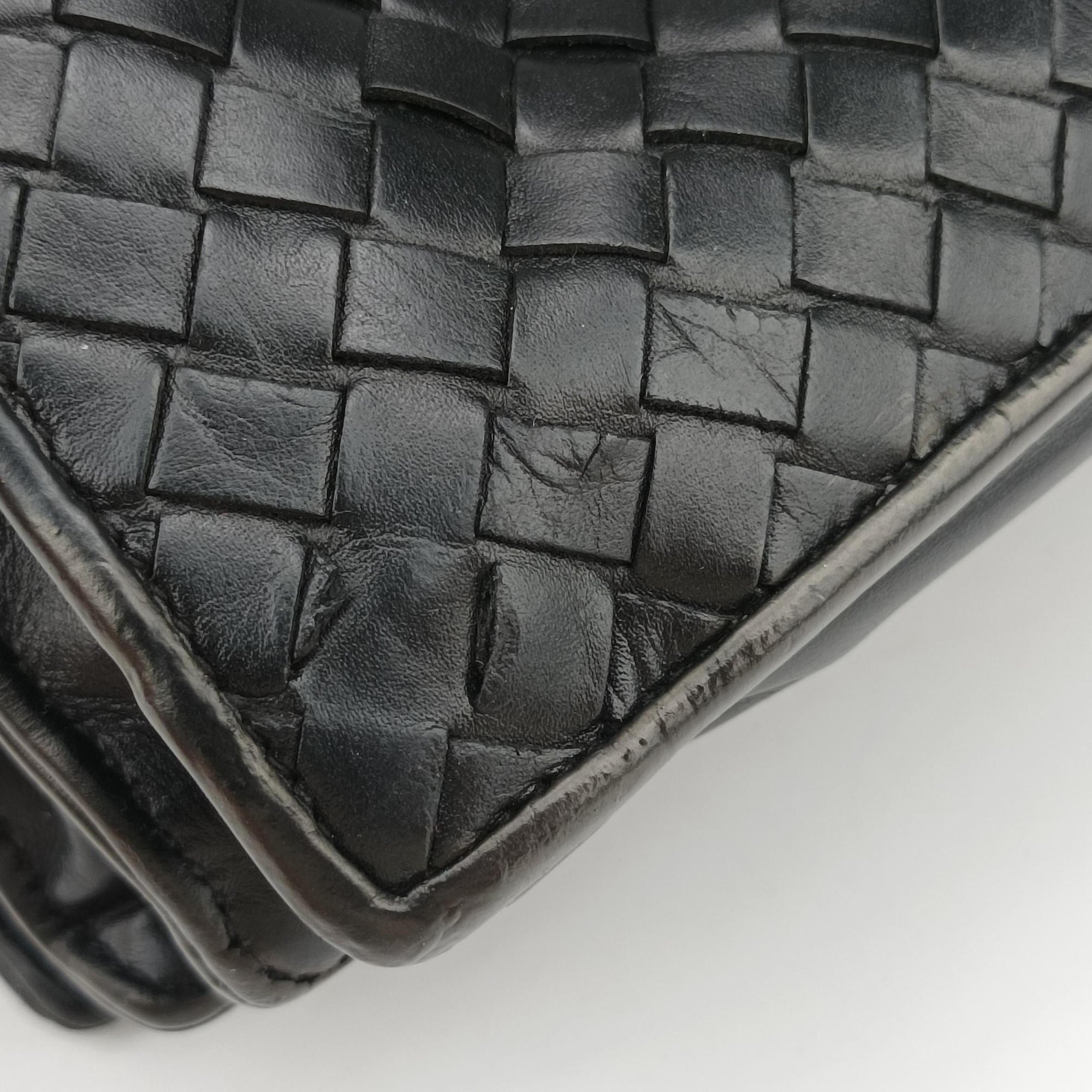 Intrecciato Black lambskin B03022448Uイントレチャート ブラック ラムスキン B03022448U