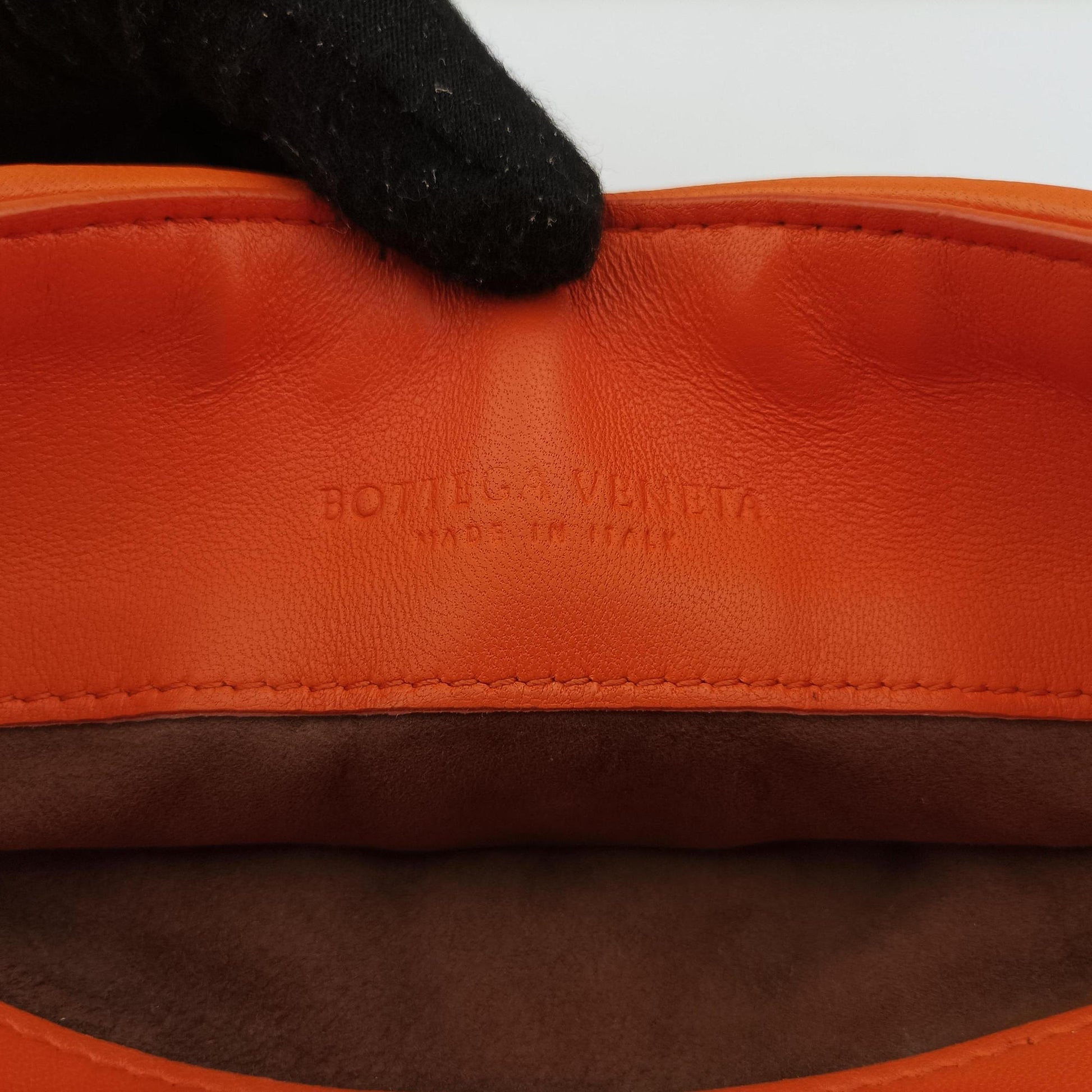 Intrecciato Olimpia Orange lambskin B08467521Iイントレチャート オリンピア オレンジ ラムスキン B08467521I