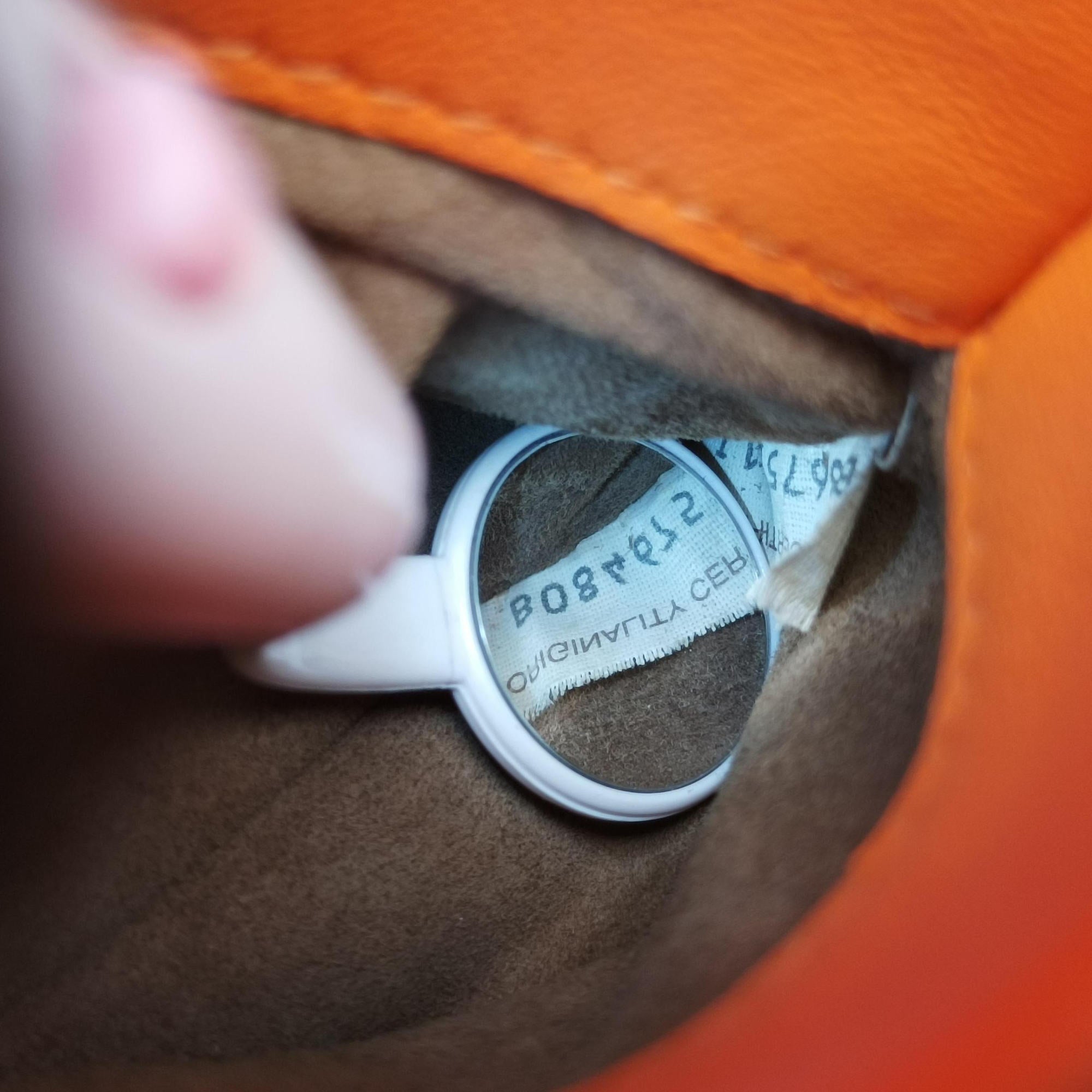 Intrecciato Olimpia Orange lambskin B08467521Iイントレチャート オリンピア オレンジ ラムスキン B08467521I