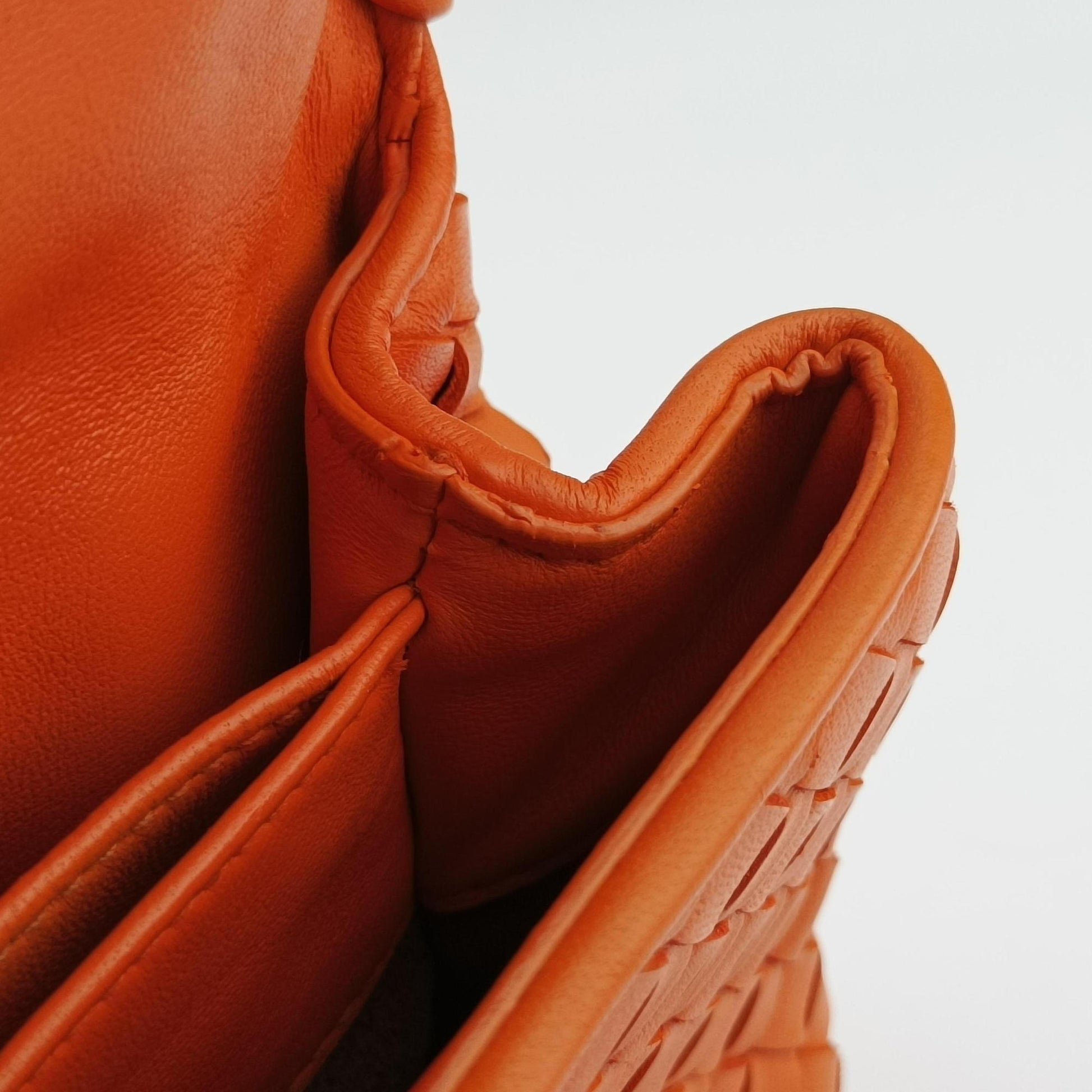 Intrecciato Olimpia Orange lambskin B08467521Iイントレチャート オリンピア オレンジ ラムスキン B08467521I