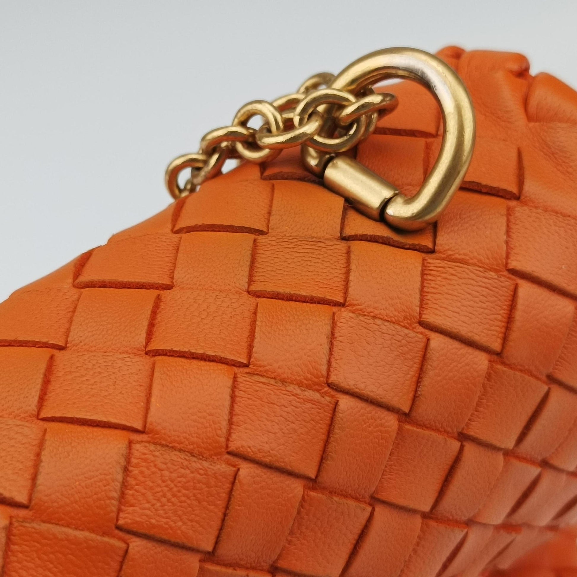 Intrecciato Olimpia Orange lambskin B08467521Iイントレチャート オリンピア オレンジ ラムスキン B08467521I