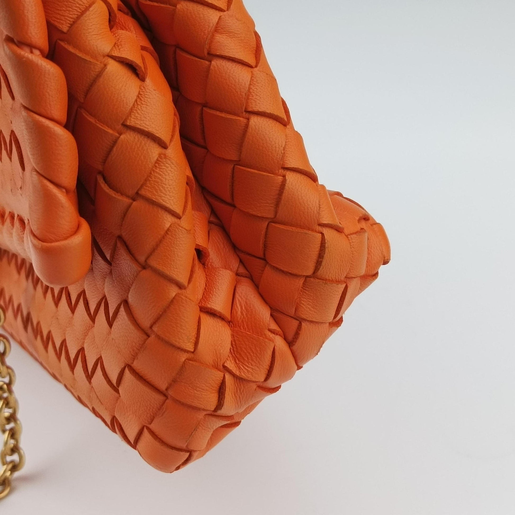Intrecciato Olimpia Orange lambskin B08467521Iイントレチャート オリンピア オレンジ ラムスキン B08467521I