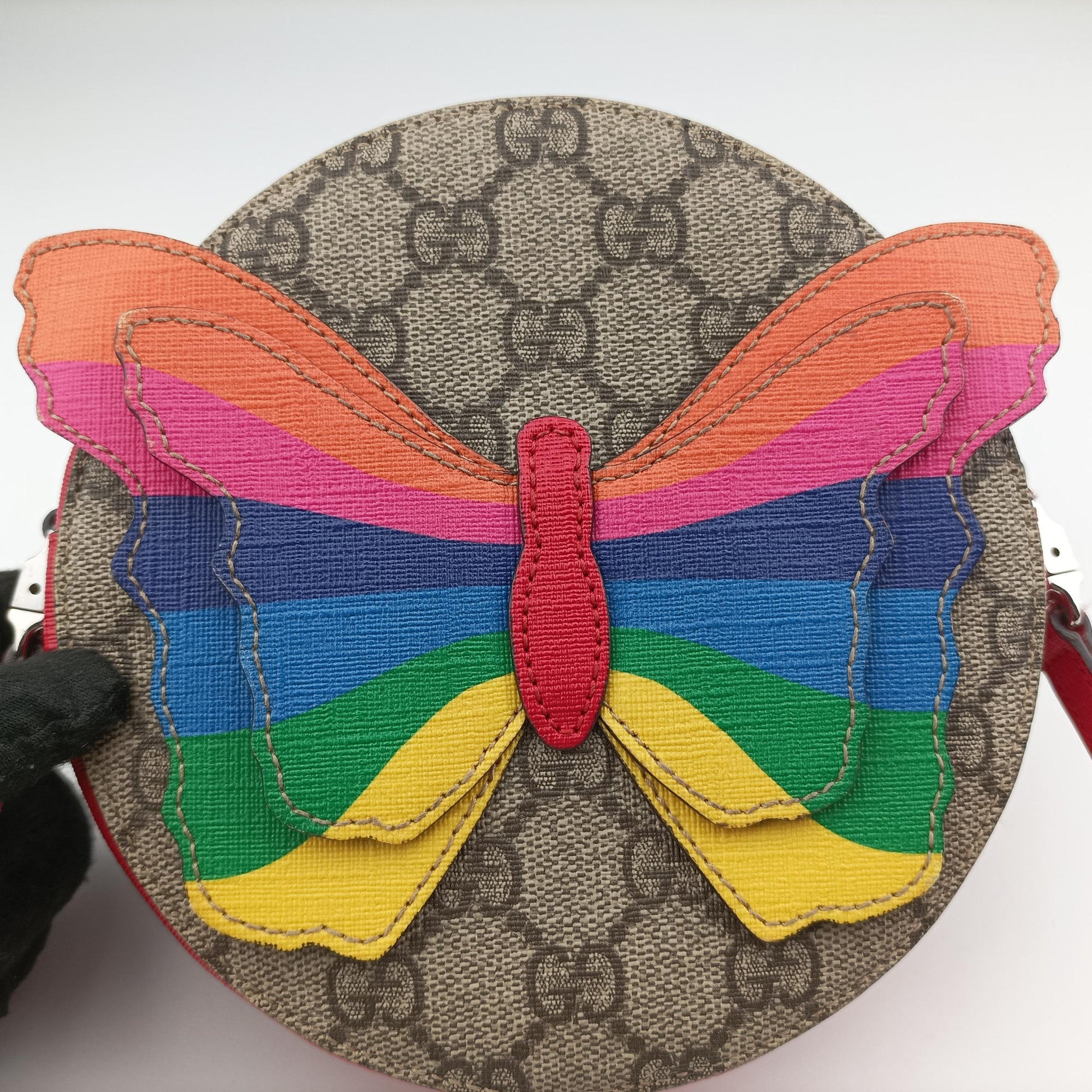 Rainbow Butterfly Multicolour PVC coated canvas 552526 A028109985レインボーバタフライ マルチカラー PVCコーティングキャンバス 552526 A028109985