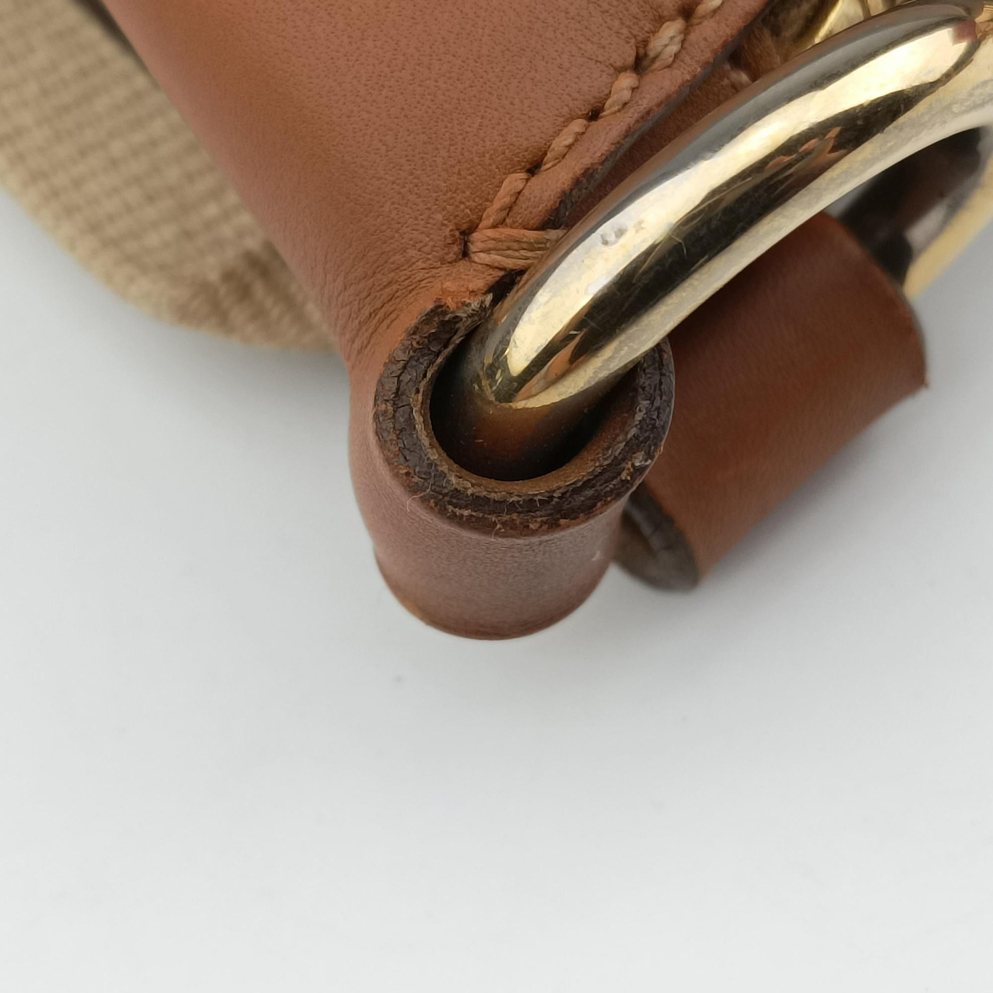 triangle logo Green x brown Nylon x leather 129トライアングルロゴ グリーン×ブラウン ナイロンｘレザー 129