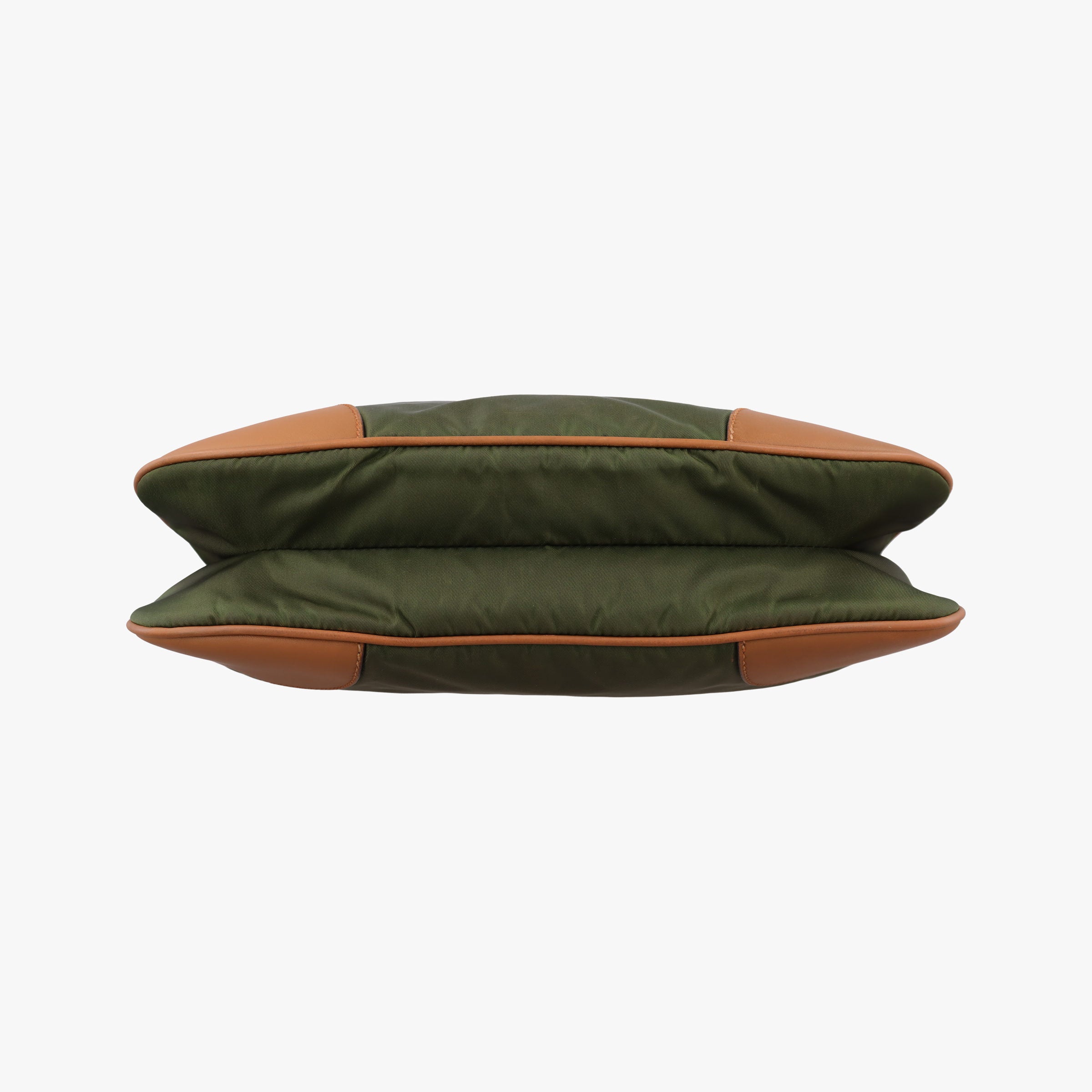 triangle logo Green x brown Nylon x leather 129トライアングルロゴ グリーン×ブラウン ナイロンｘレザー 129