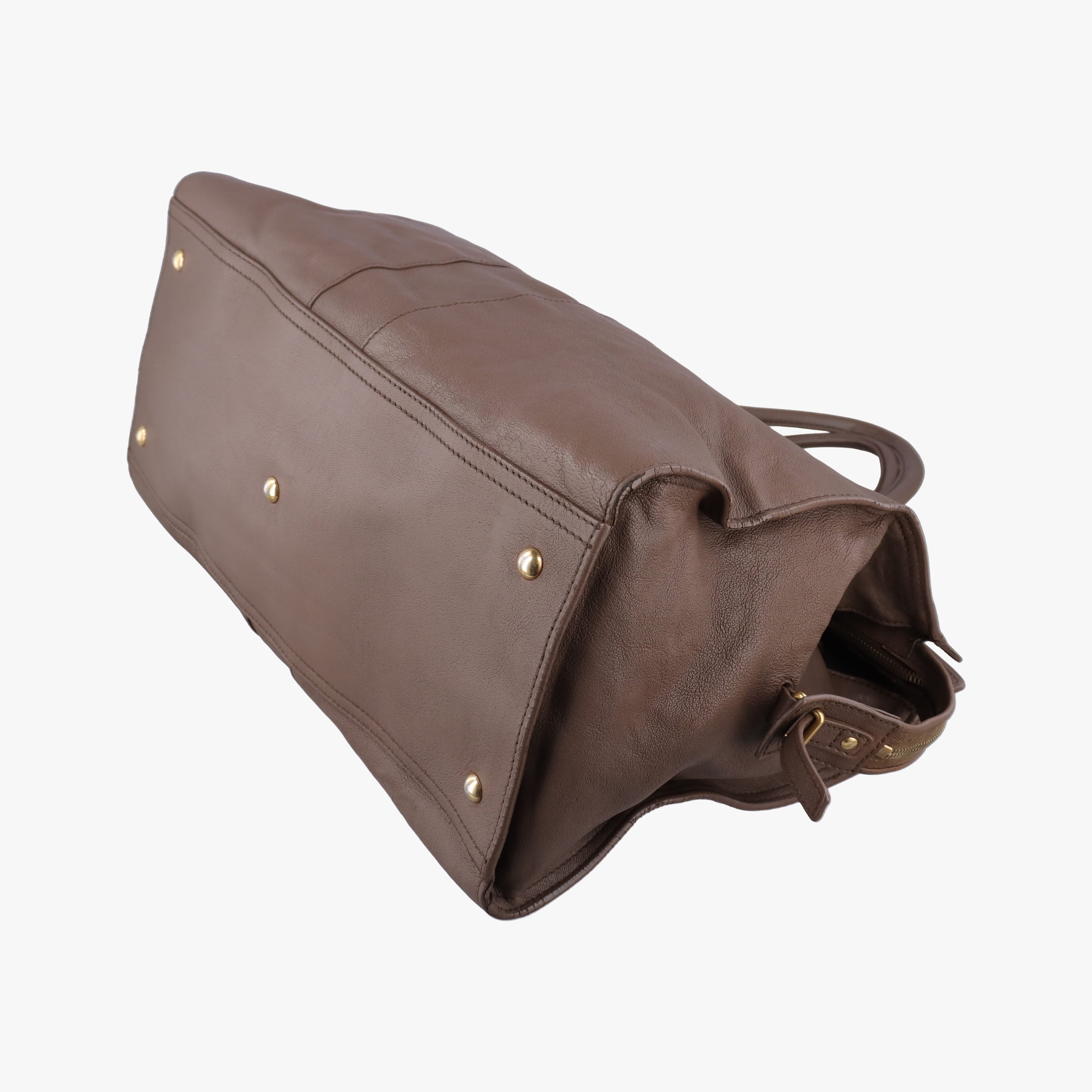 Y LIGNE Petit Cabas Brown Leather 275091 275091.529258カバス ブラウン レザー 275091 275091.529258