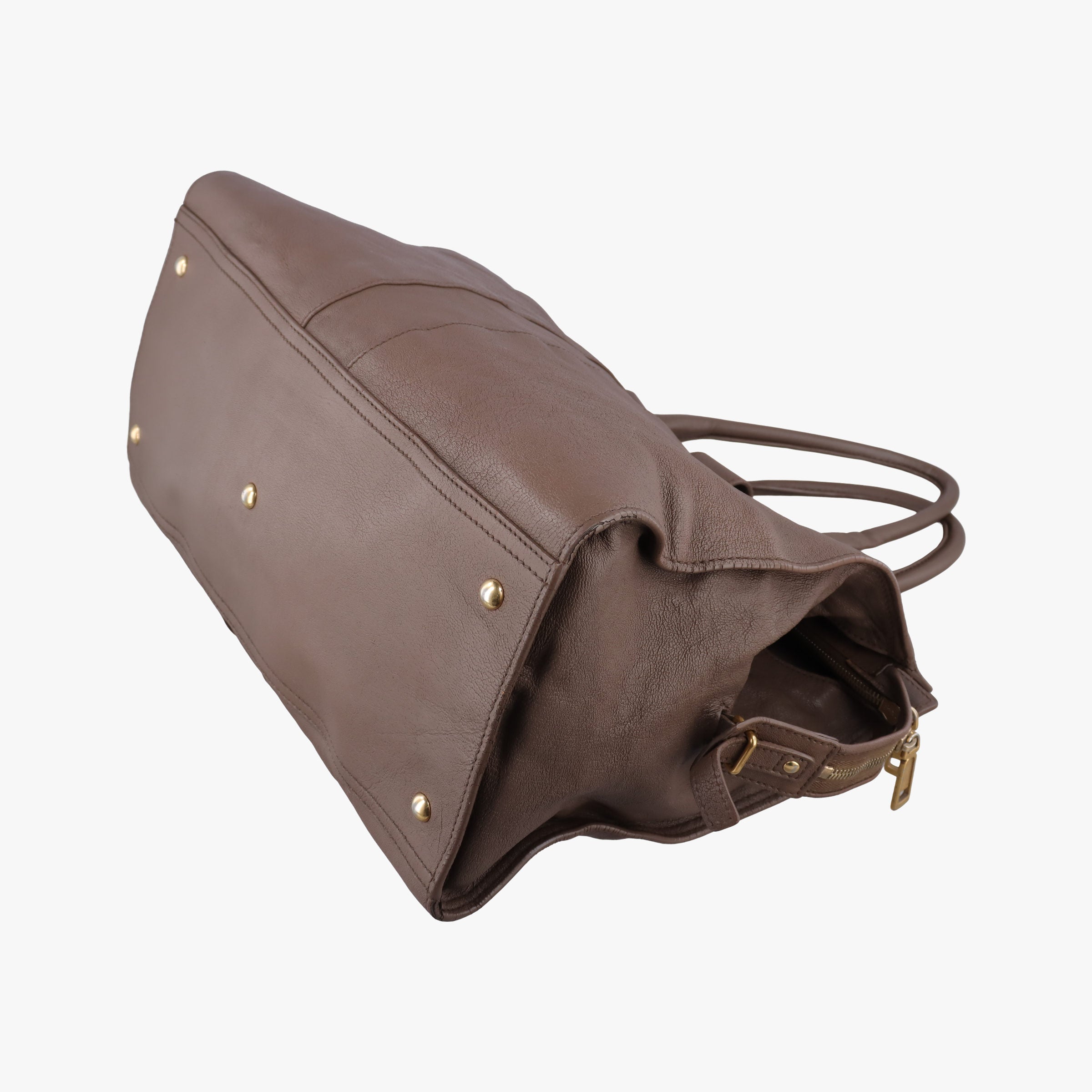 Y LIGNE Petit Cabas Brown Leather 275091 275091.529258カバス ブラウン レザー 275091 275091.529258