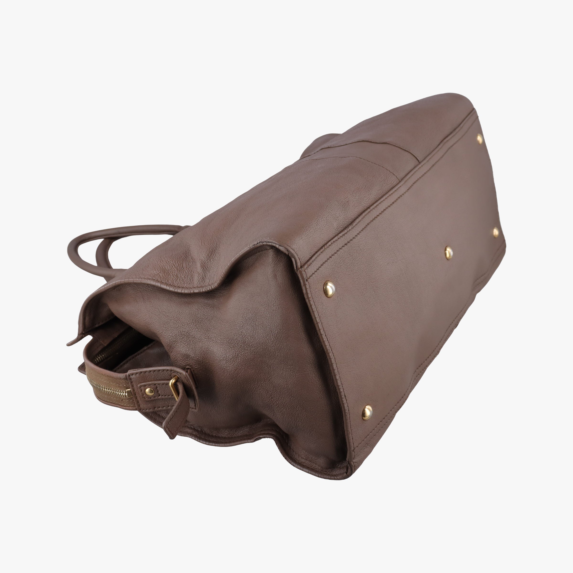 Y LIGNE Petit Cabas Brown Leather 275091 275091.529258カバス ブラウン レザー 275091 275091.529258