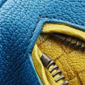 Boston Zip Detail Blue Leather B03080272Rボストン ジップ ブルー レザー B03080272R