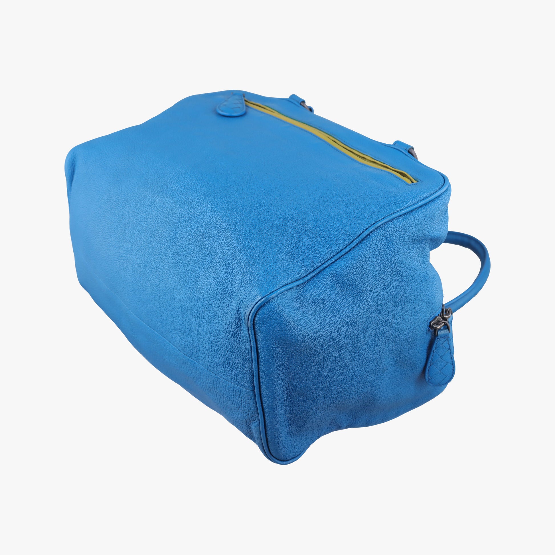 Boston Zip Detail Blue Leather B03080272Rボストン ジップ ブルー レザー B03080272R