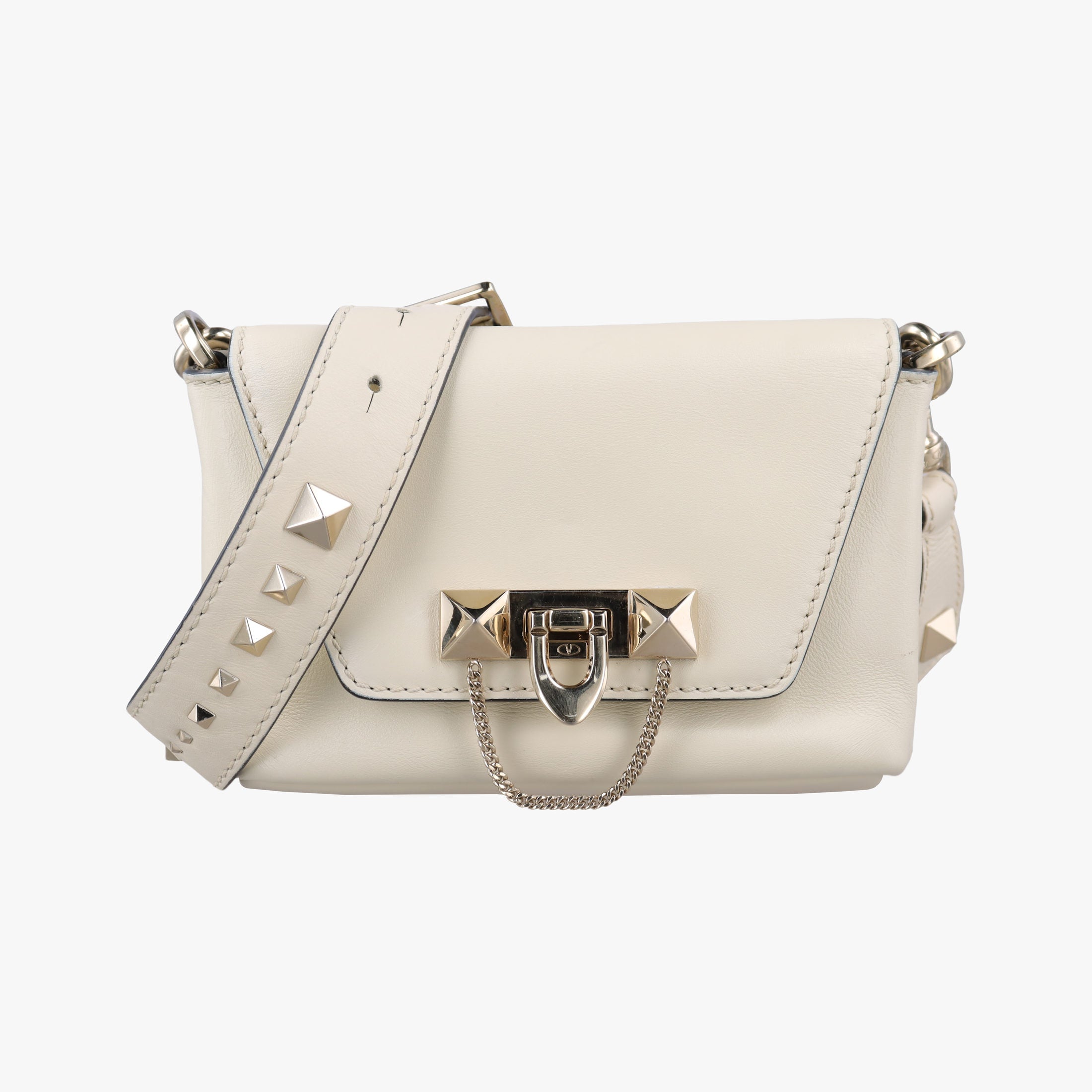 Rockstud Ivory  Nappa Leather  BL-PB00MIV2ロックスタッズ  アイボリー ナッパレザー BL-PB00MIV2