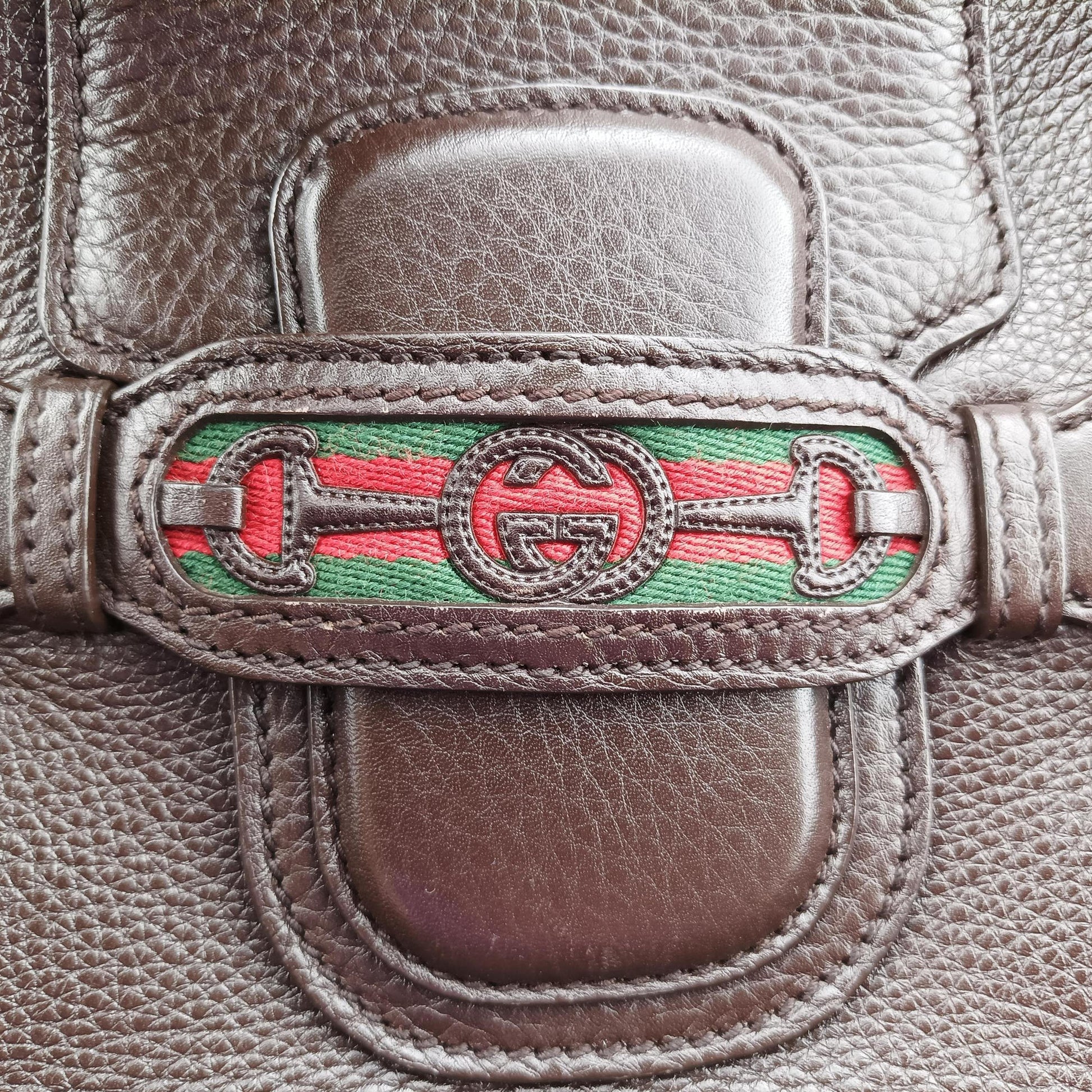 Dressage Web Hobo Brown leather 296851 H012335027ドレスセージ ウェブ ホーボー ブラウン レザー 296851 H012335027