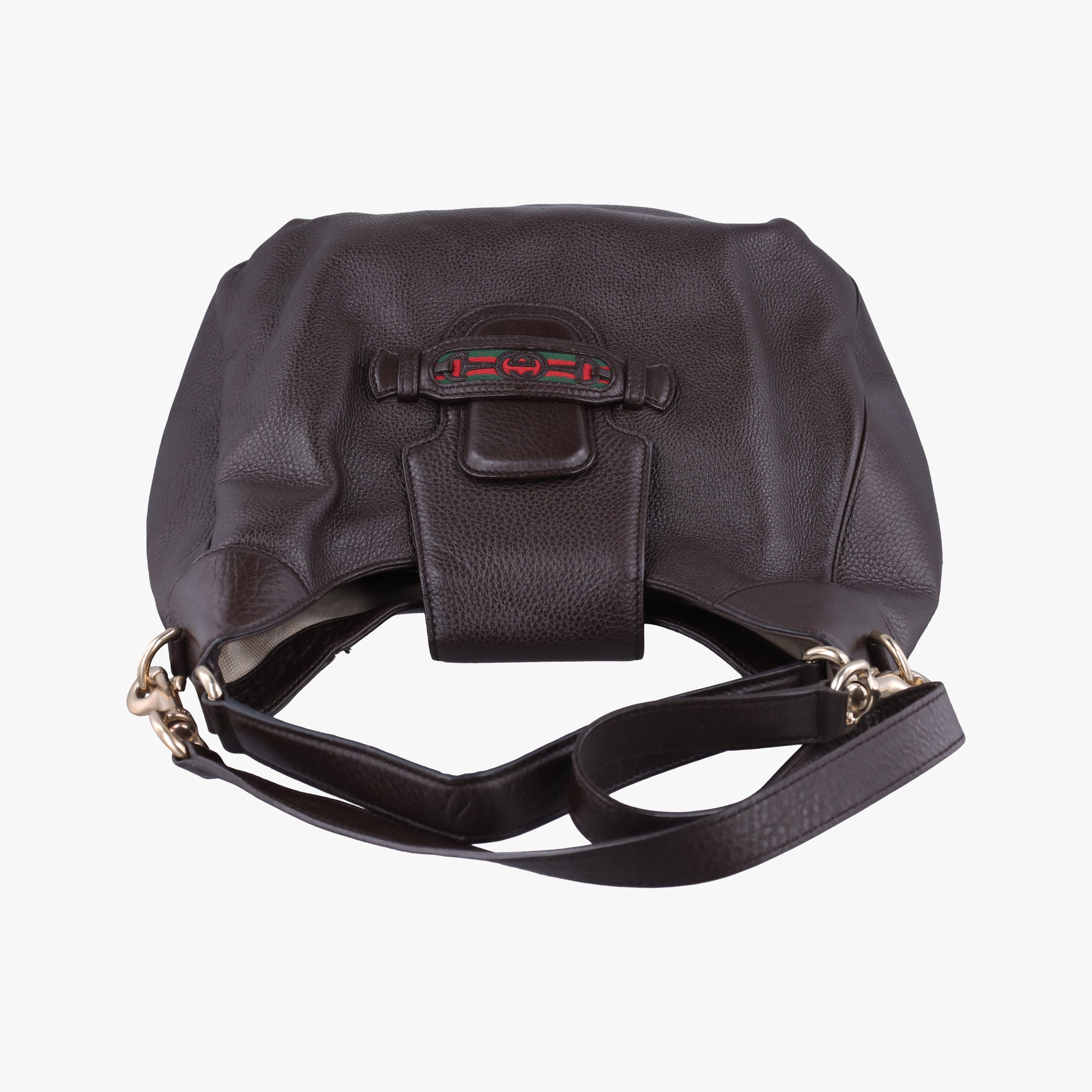 Dressage Web Hobo Brown leather 296851 H012335027ドレスセージ ウェブ ホーボー ブラウン レザー 296851 H012335027