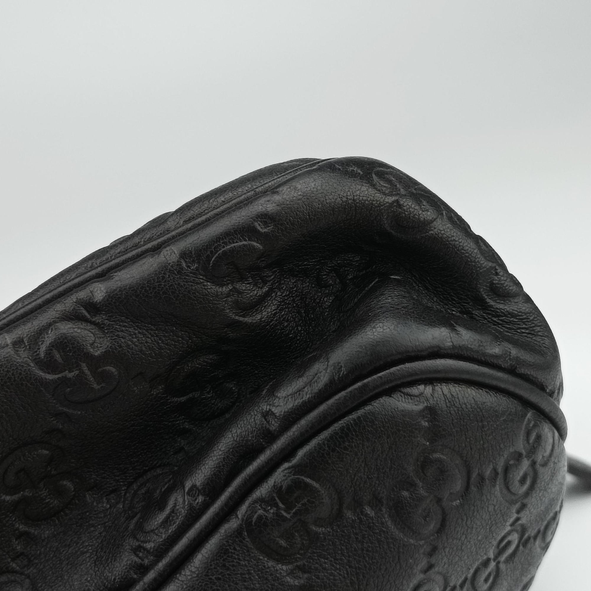 Guccissima Black Leather 208463 E014447351グッチシマ  ブラック レザー 208463 E014447351