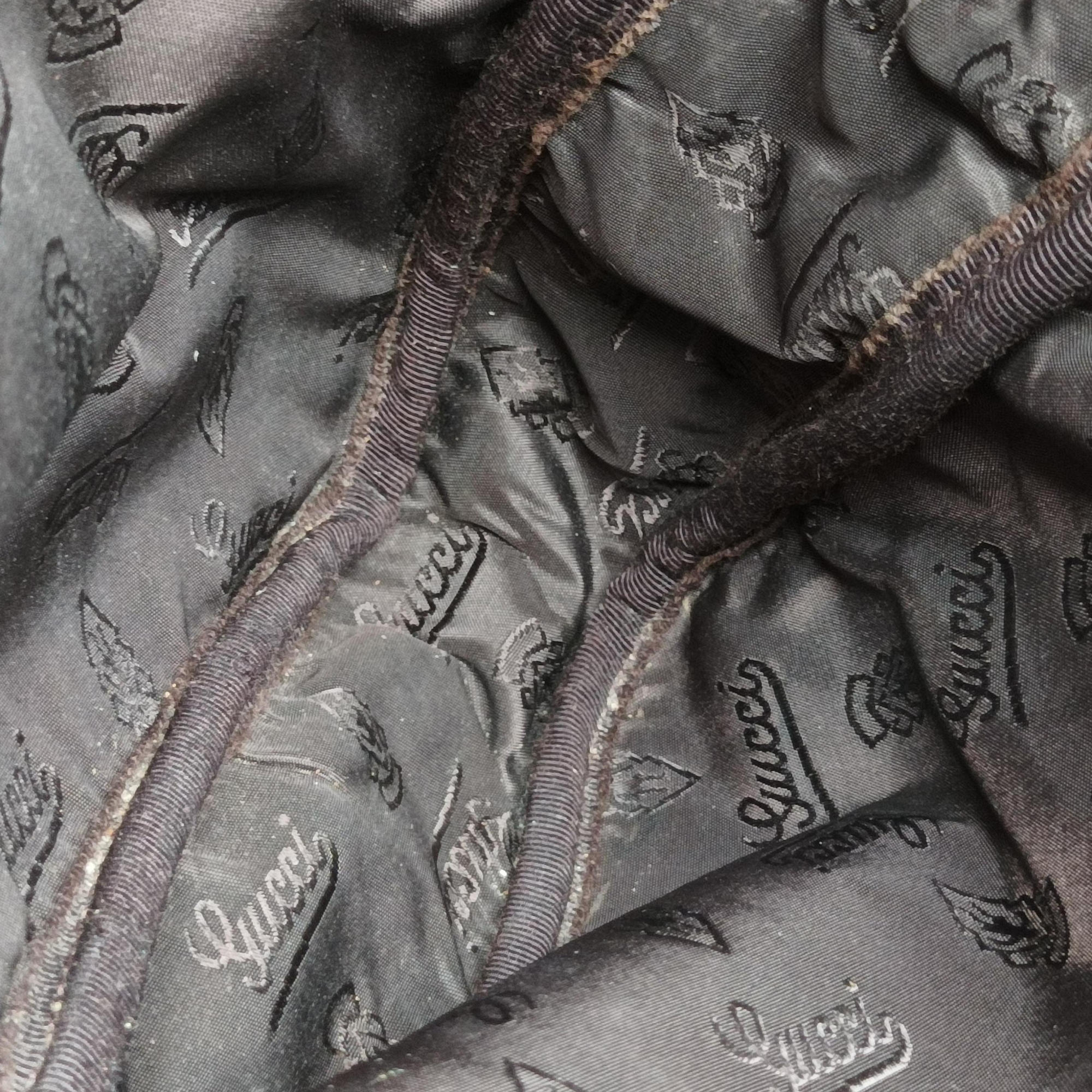 Guccissima Black Leather 208463 E014447351グッチシマ  ブラック レザー 208463 E014447351