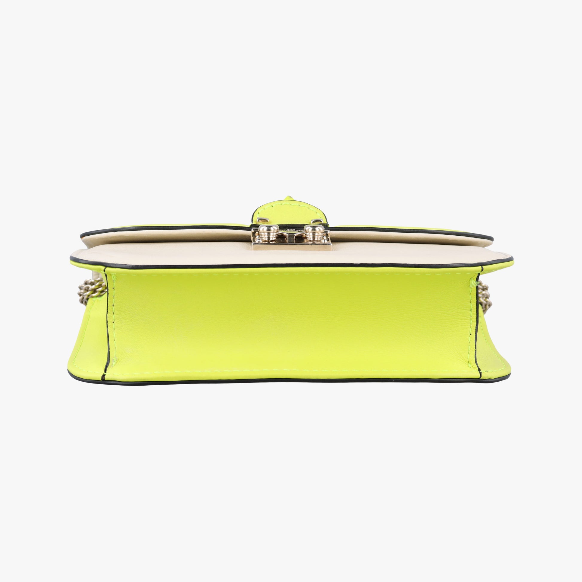Rockstud Glam Lock yellow×white Leather BS-G312VMR1ロックスタッズグラムロックスモール イエロー×ホワイト レザー BS-G312VMR1