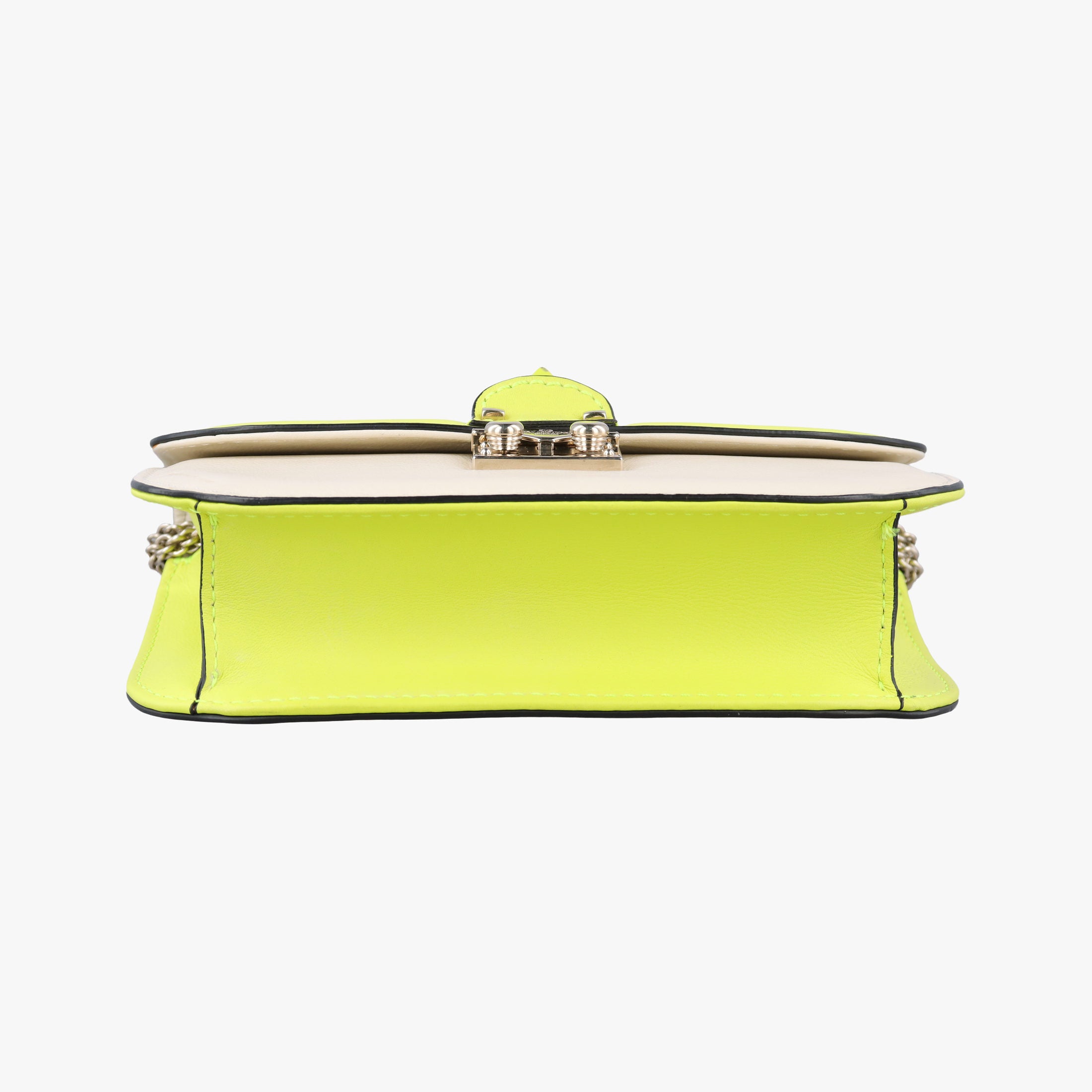 Rockstud Glam Lock yellow×white Leather BS-G312VMR1ロックスタッズグラムロックスモール イエロー×ホワイト レザー BS-G312VMR1